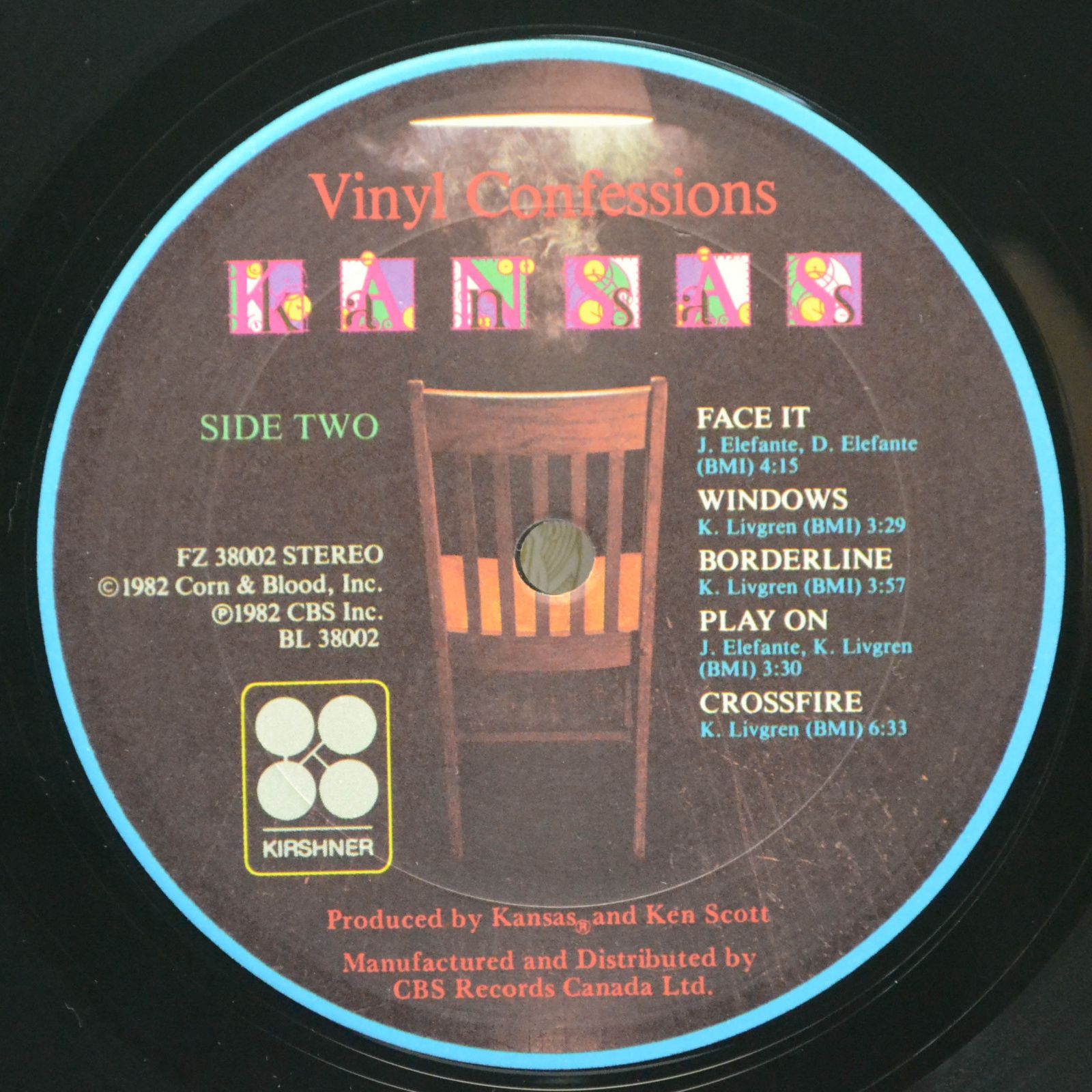 Kansas — Vinyl Confessions, 1982