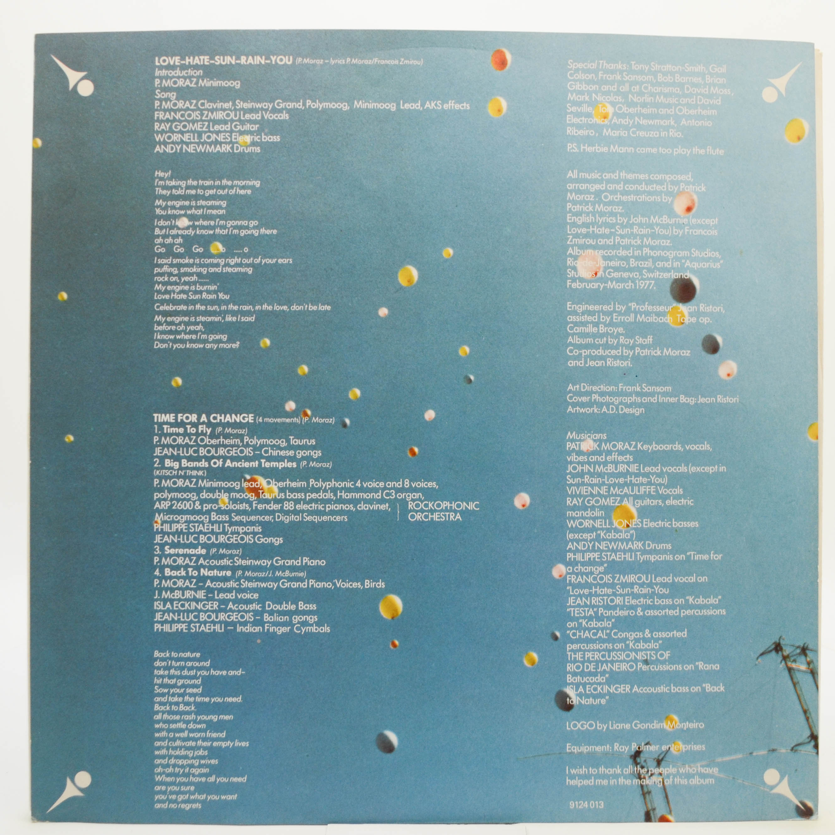 Patrick Moraz — Out In The Sun, 1977