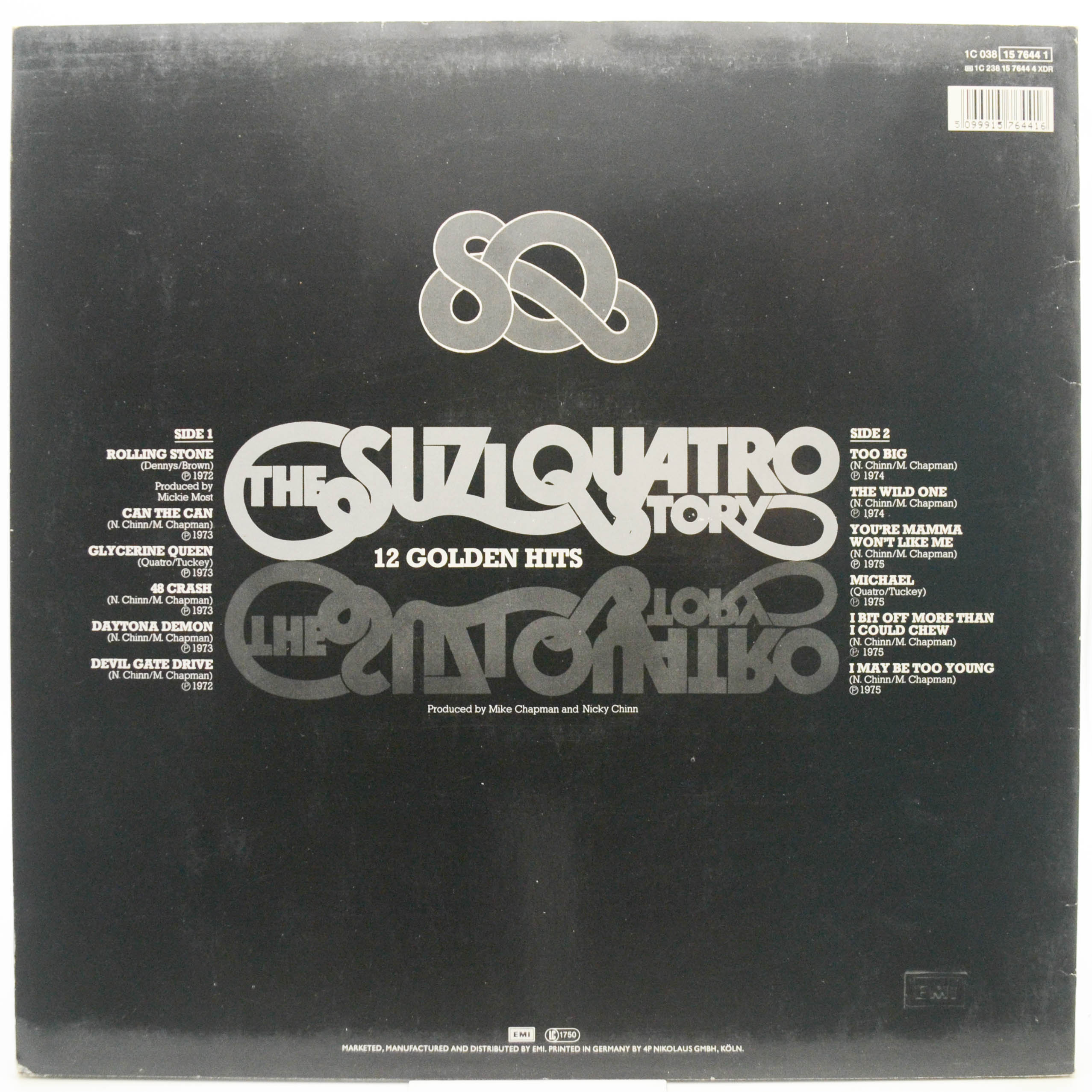 Suzi Quatro — The Suzi Quatro Story - 12 Golden Hits, 1975