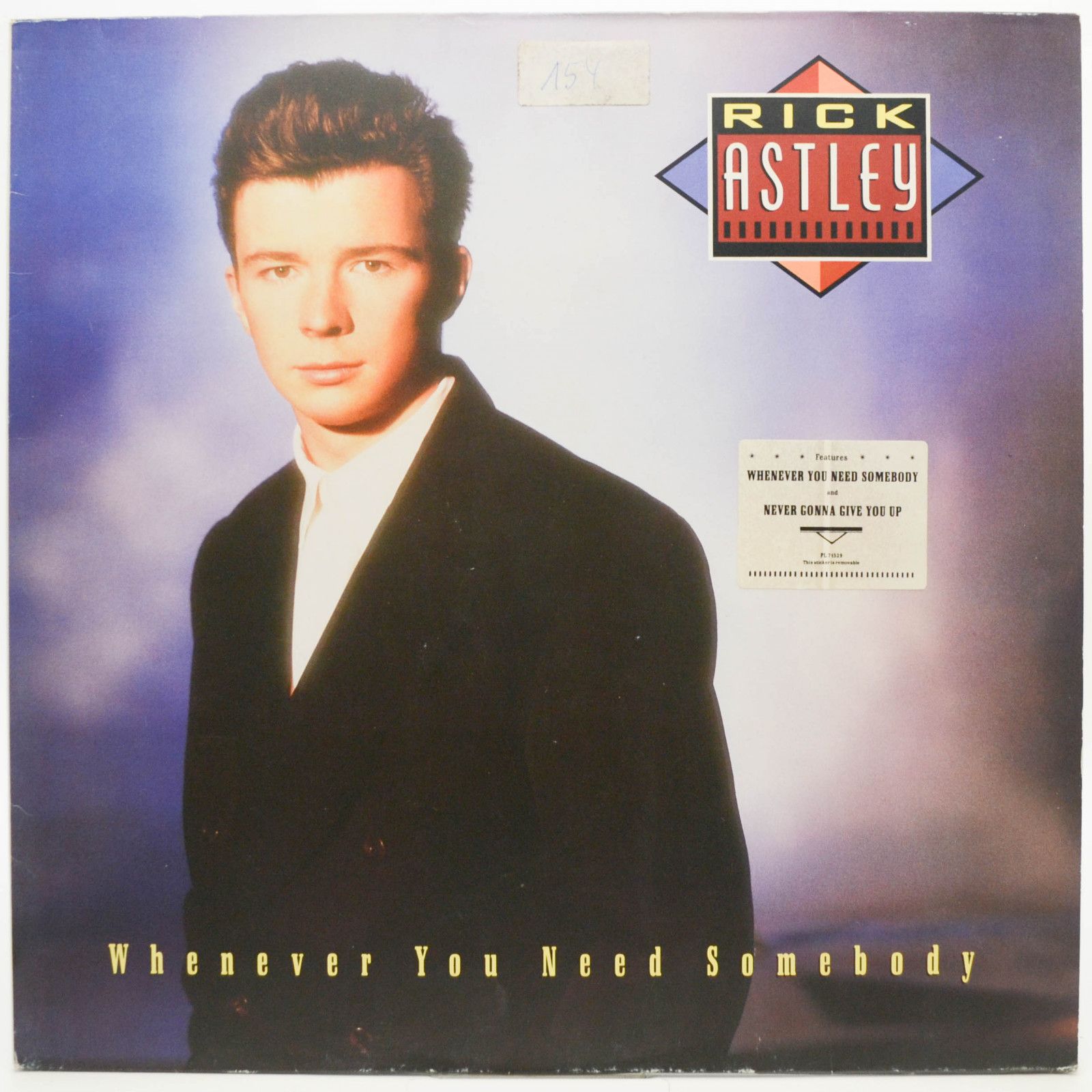 Rick Astley — Whenever You Need Somebody, 1987