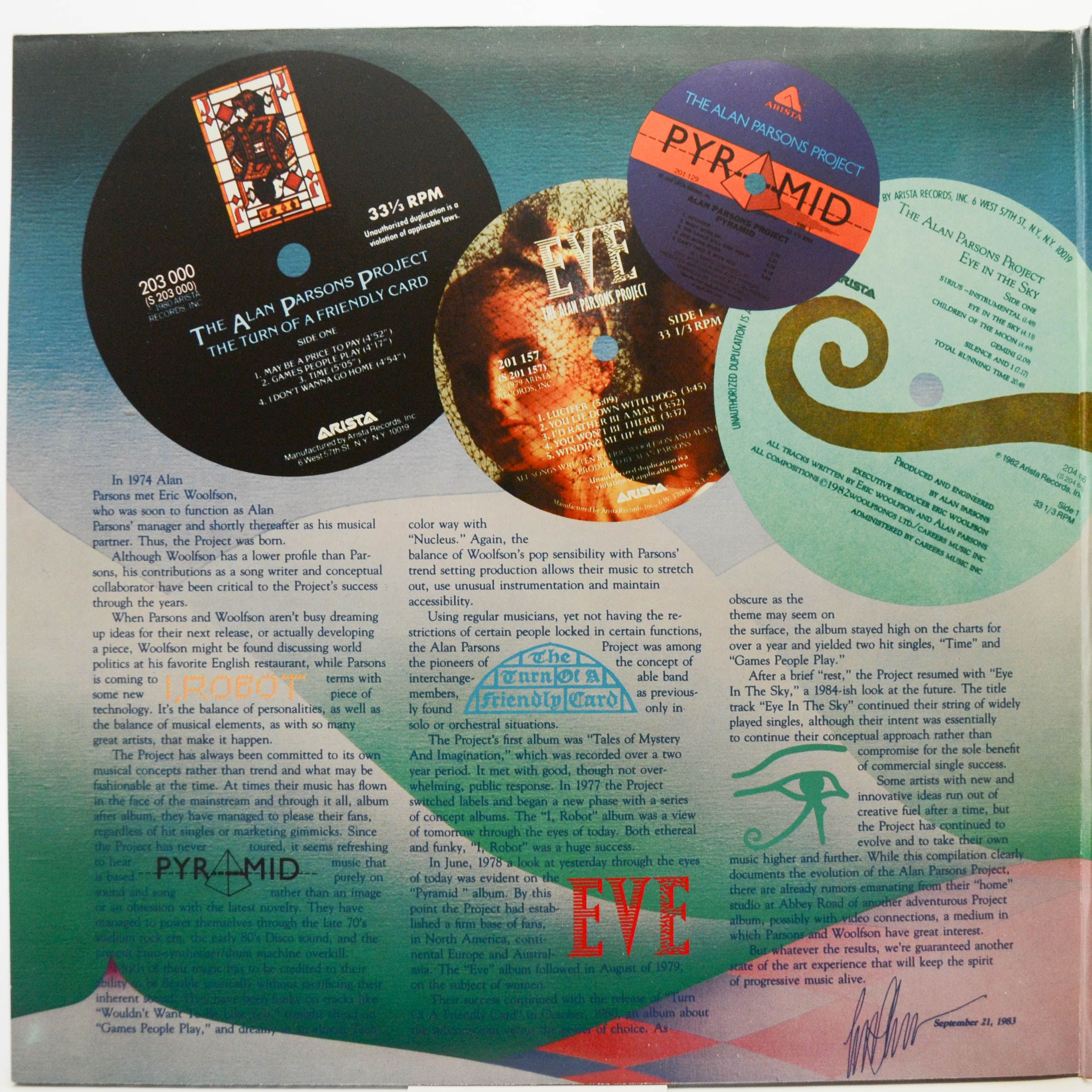 Alan Parsons Project — The Best Of The Alan Parsons Project, 1984