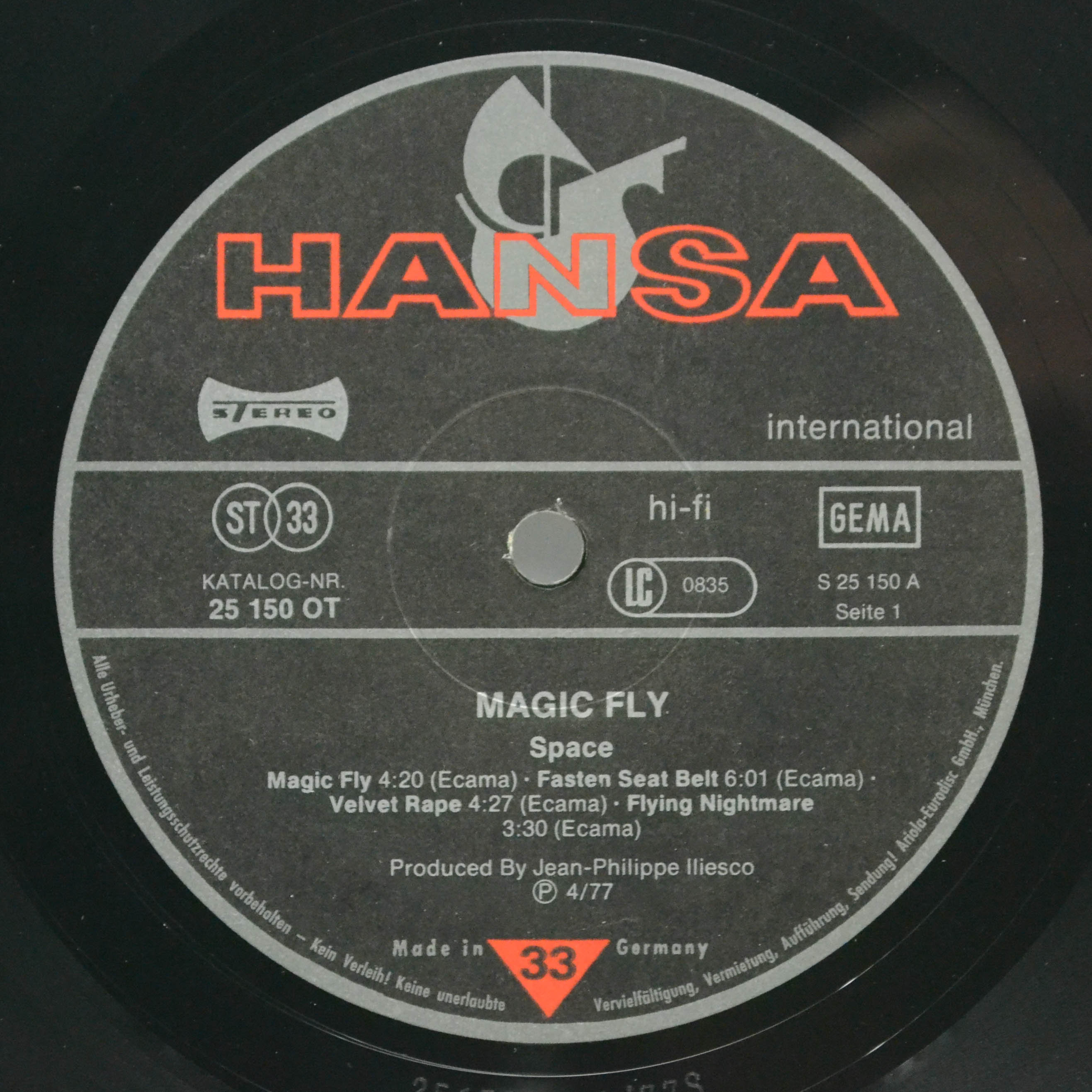 Space — Magic Fly, 1977