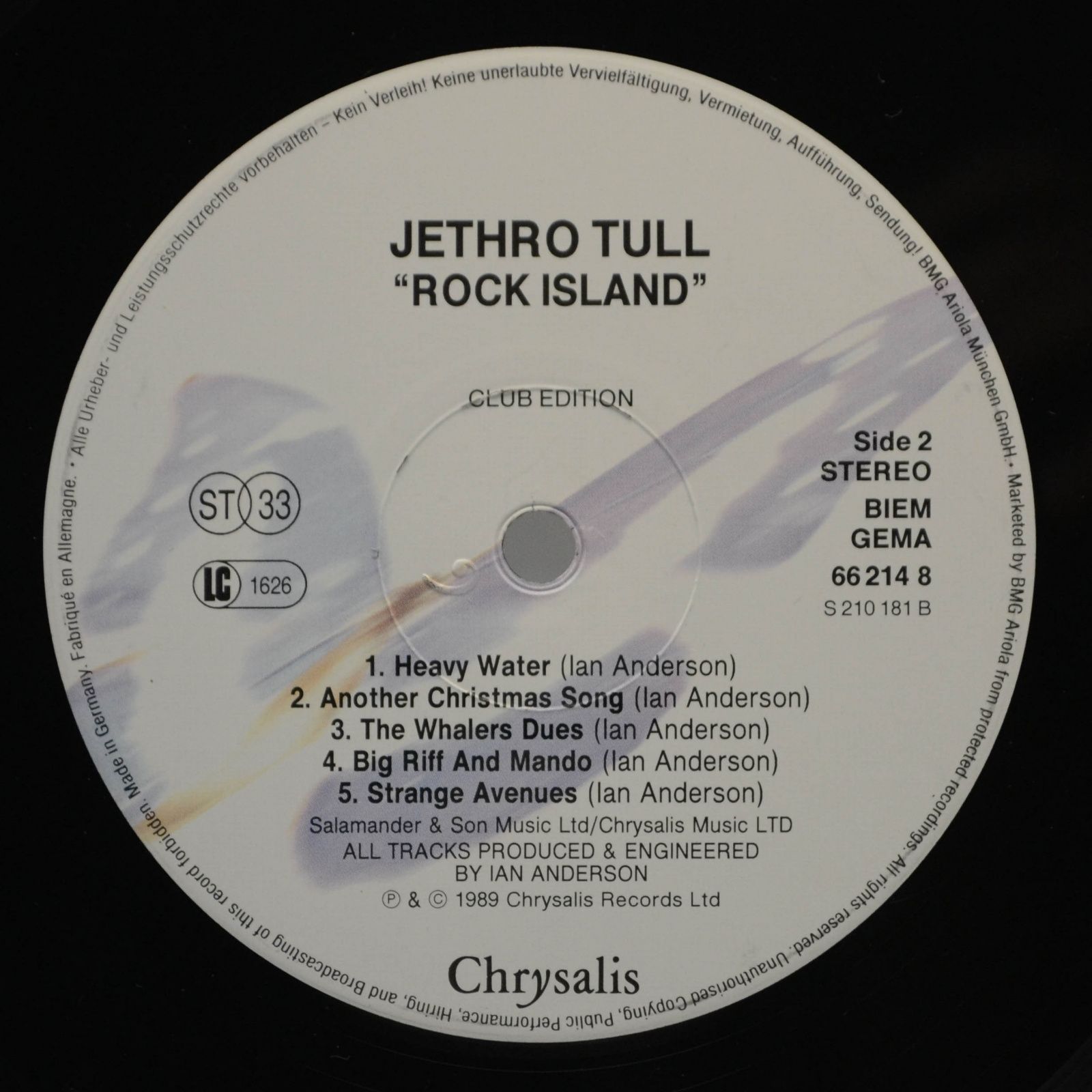 Jethro Tull — Rock Island, 1989
