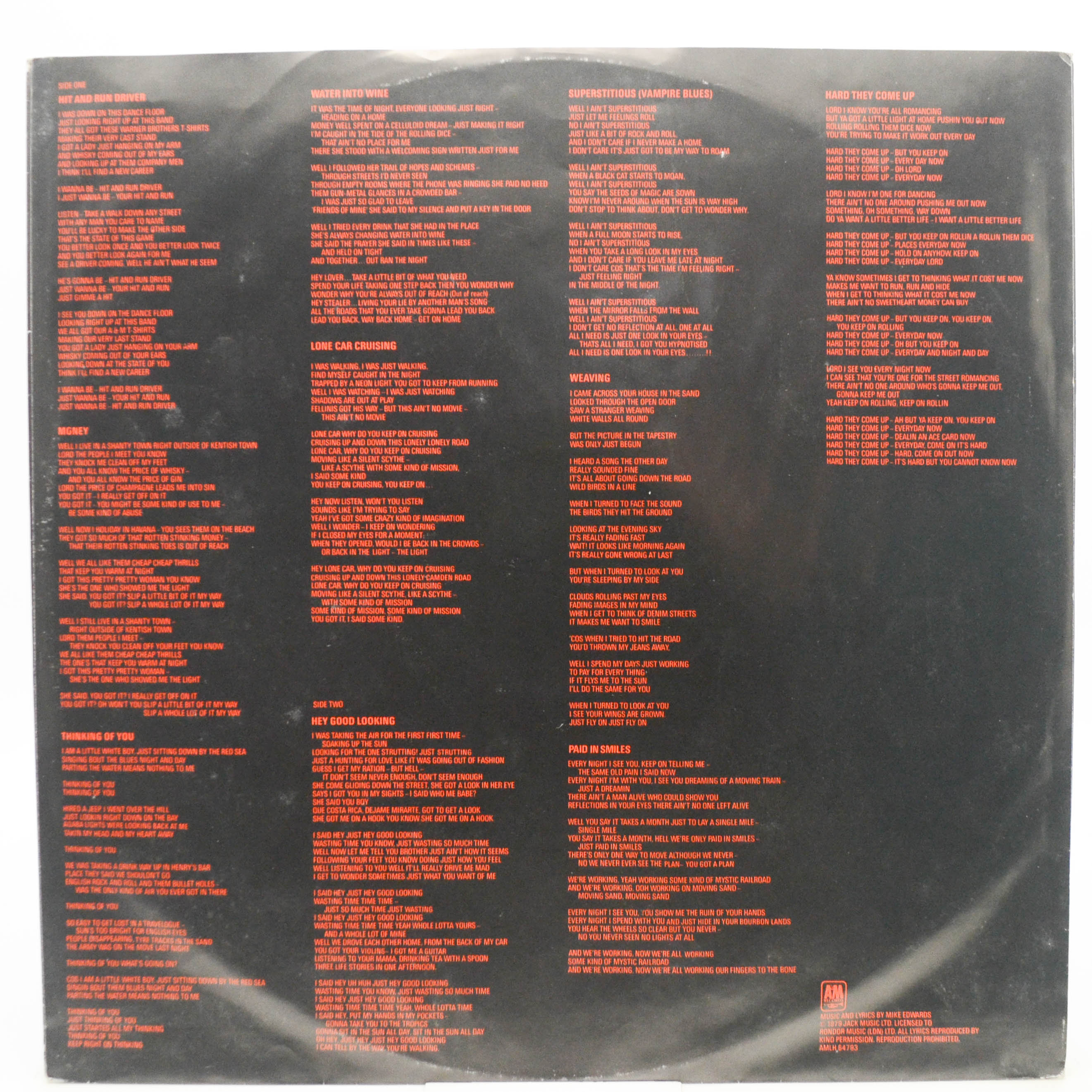 Live Wire — Pick It Up, 1979