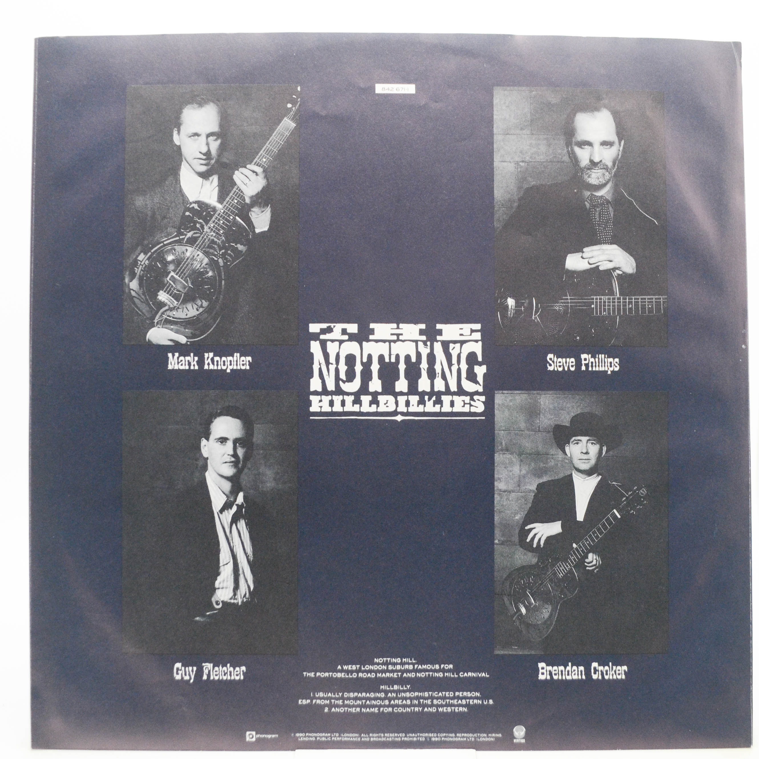 Виниловая пластинка Notting Hillbillies — Missing...Presumed Having A Good Time, 1990