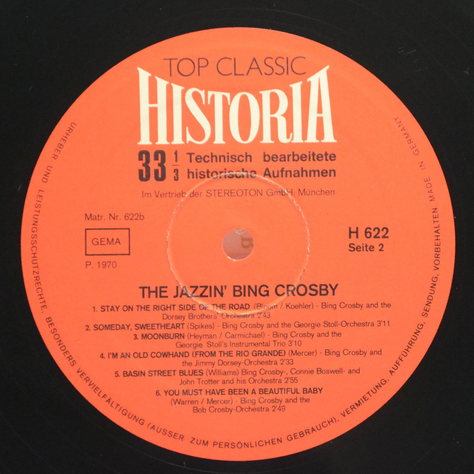 Bing Crosby — The Jazzin' Bing Crosby, 1970