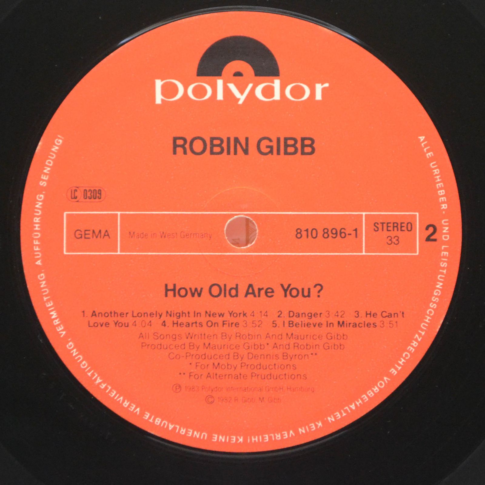 Robin Gibb — How Old Are You?, 1983