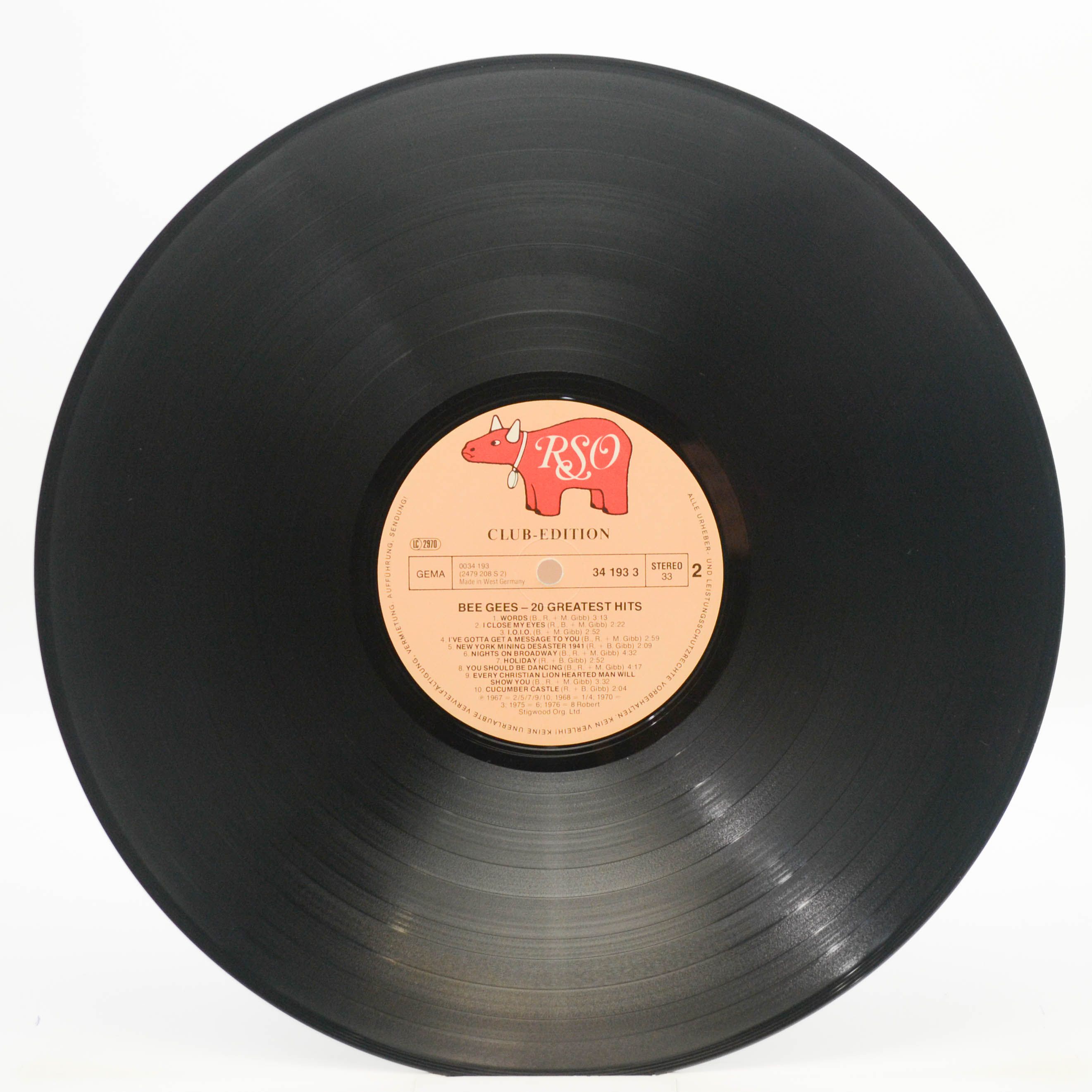 Виниловая пластинка Bee Gees — 20 Greatest Hits, 1978