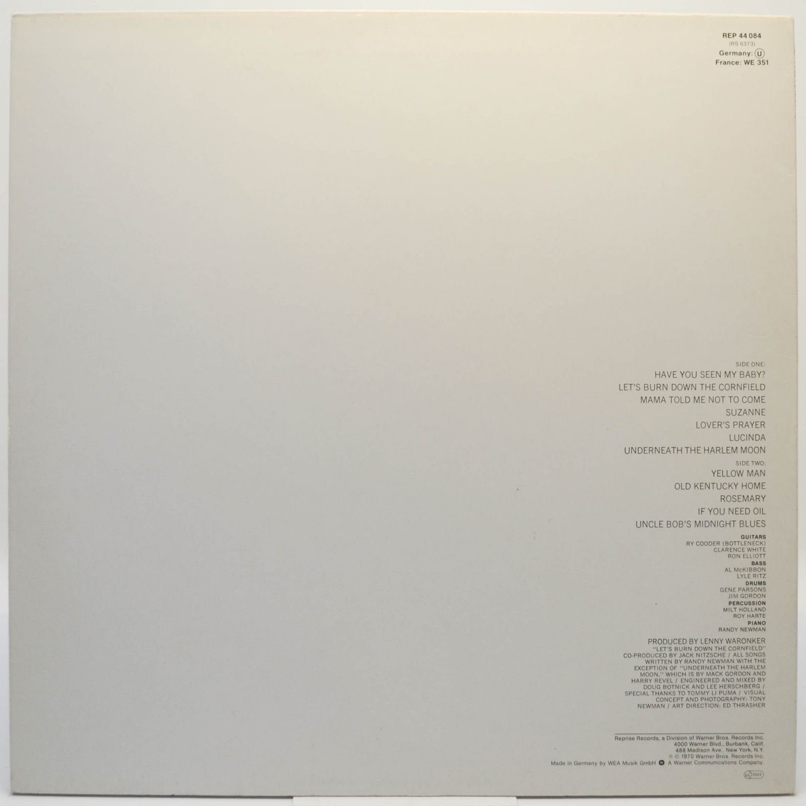 Randy Newman — 12 Songs, 1975