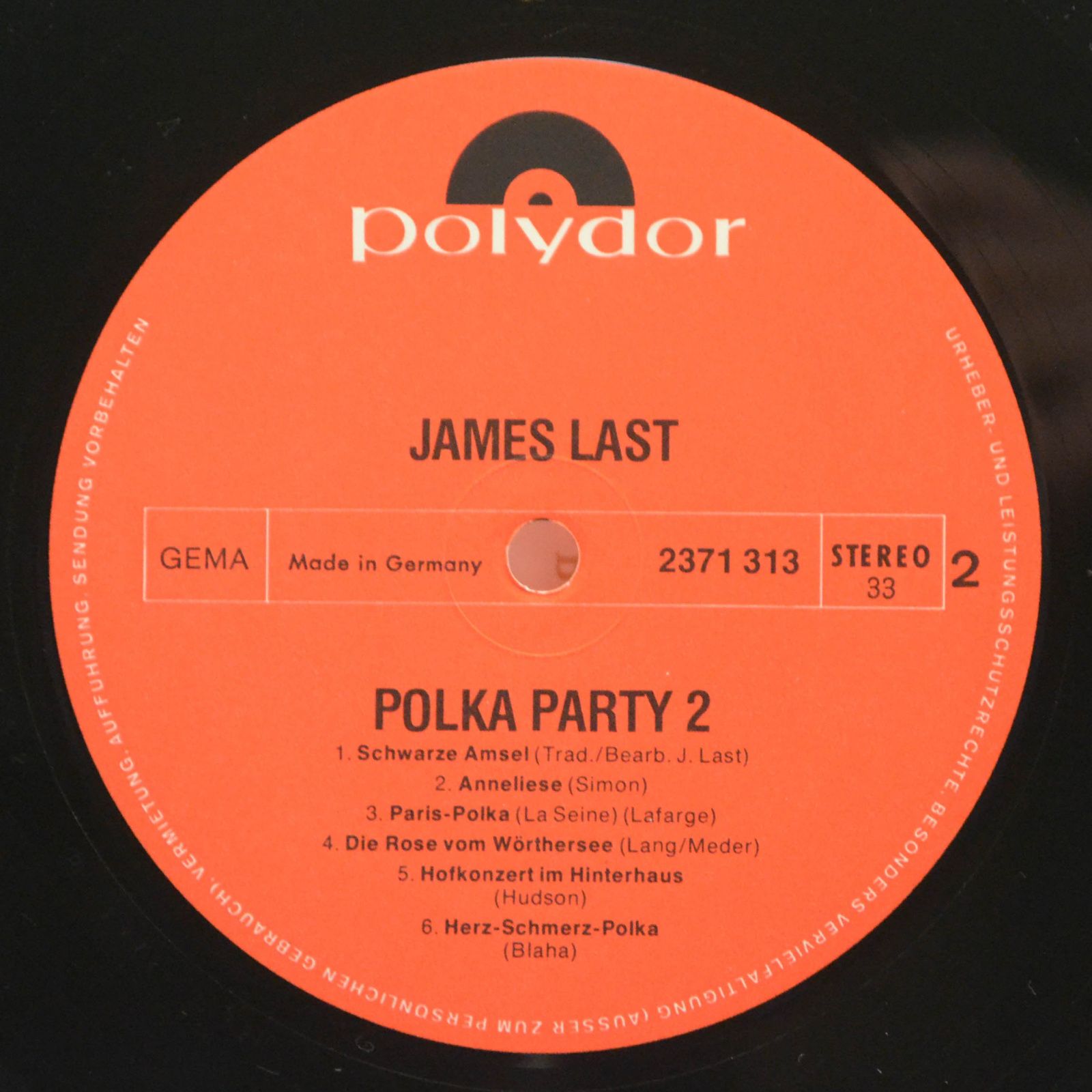 James Last — Polka-Party II, 1972