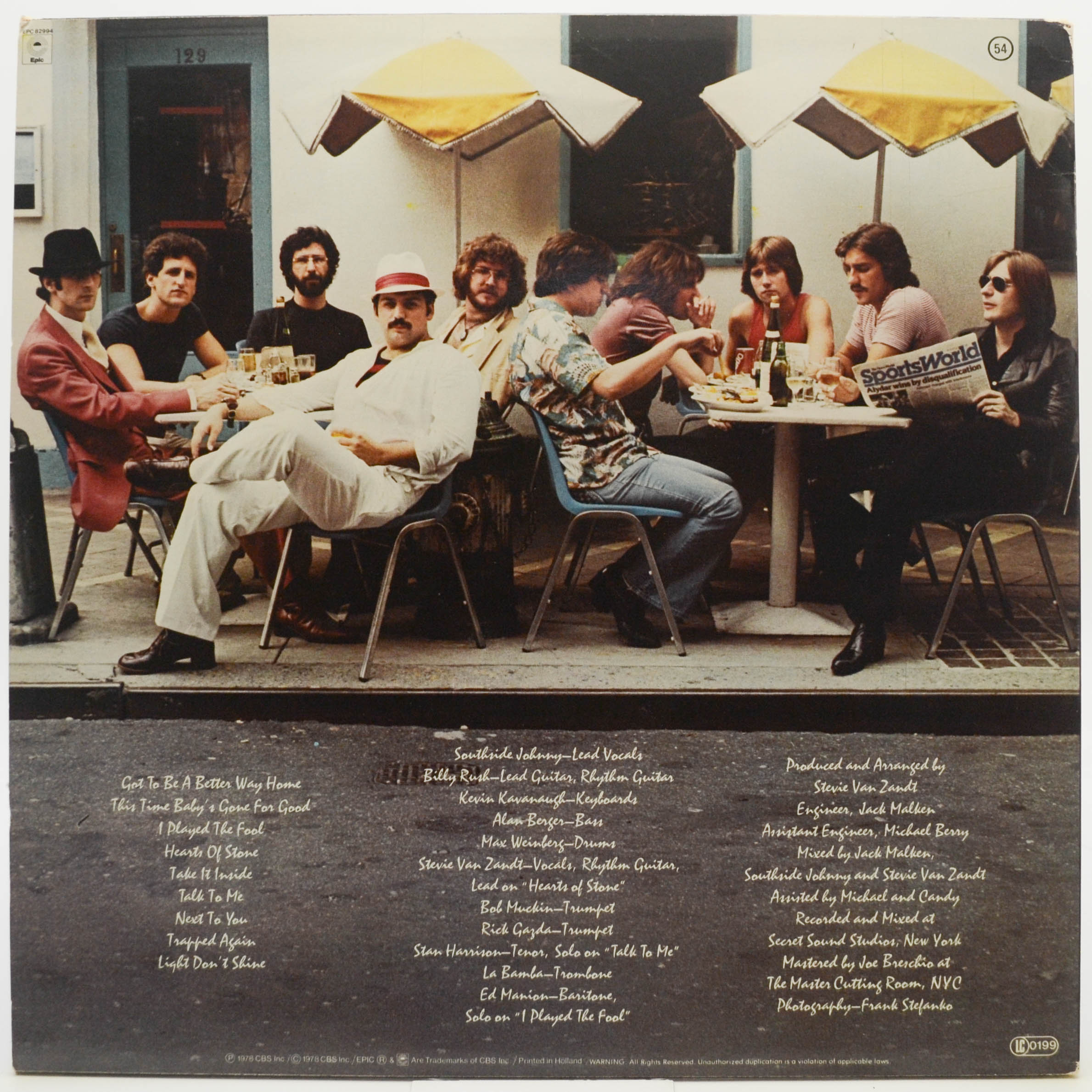 Southside Johnny And The Asbury Jukes - Hearts Of Stone, 3880