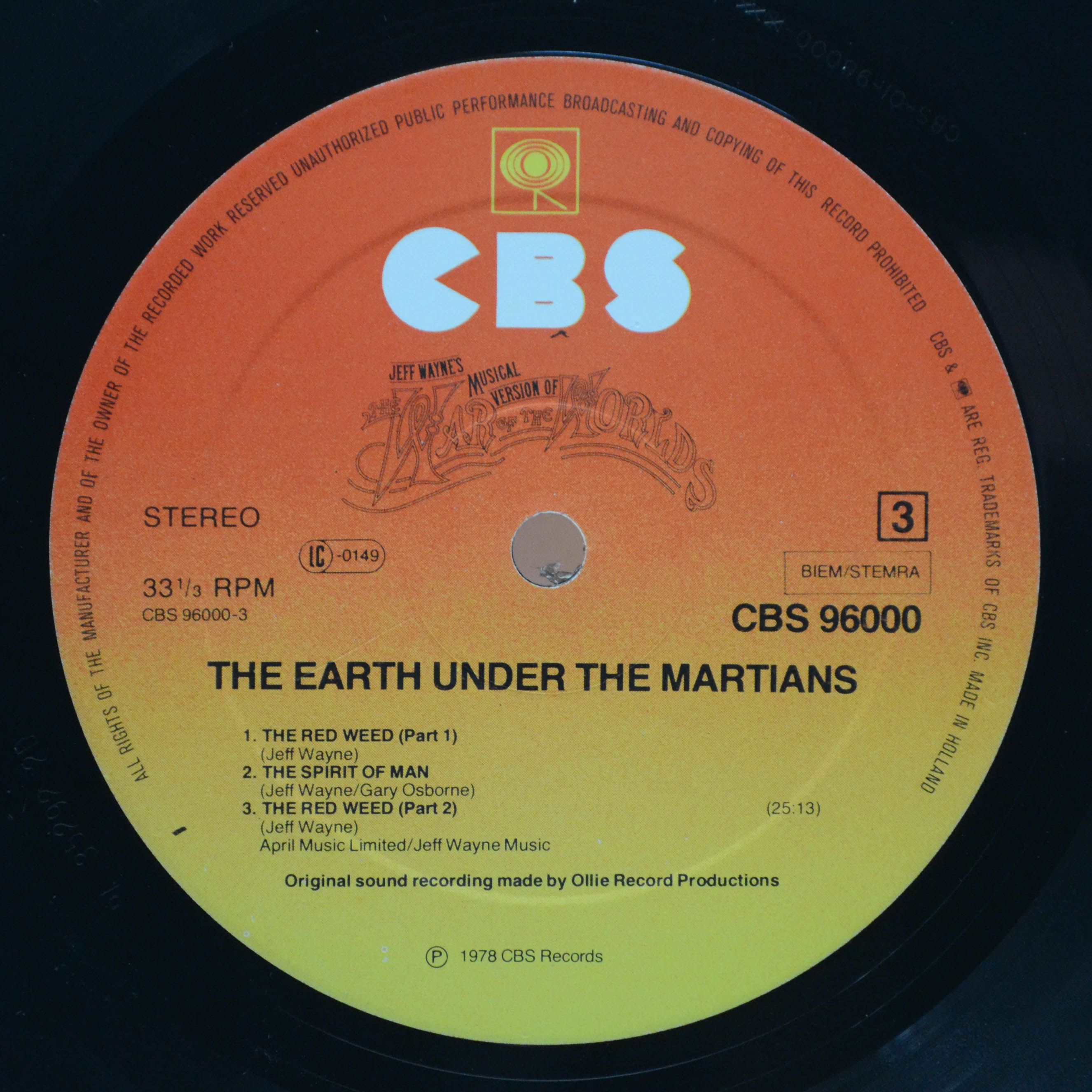 Jeff Wayne — Jeff Wayne's Musical Version Of The War Of The Worlds (2LP), 1978