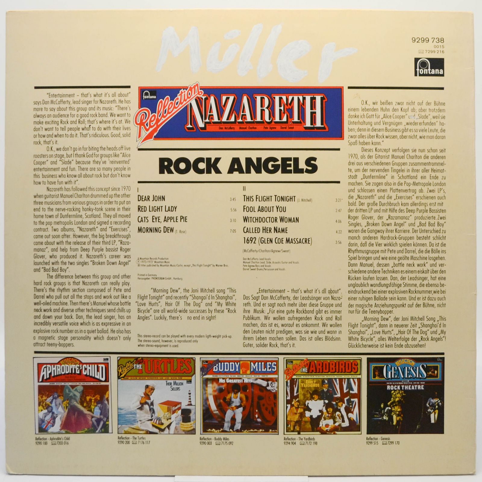 Nazareth — Reflection - Rock Angels, 1975