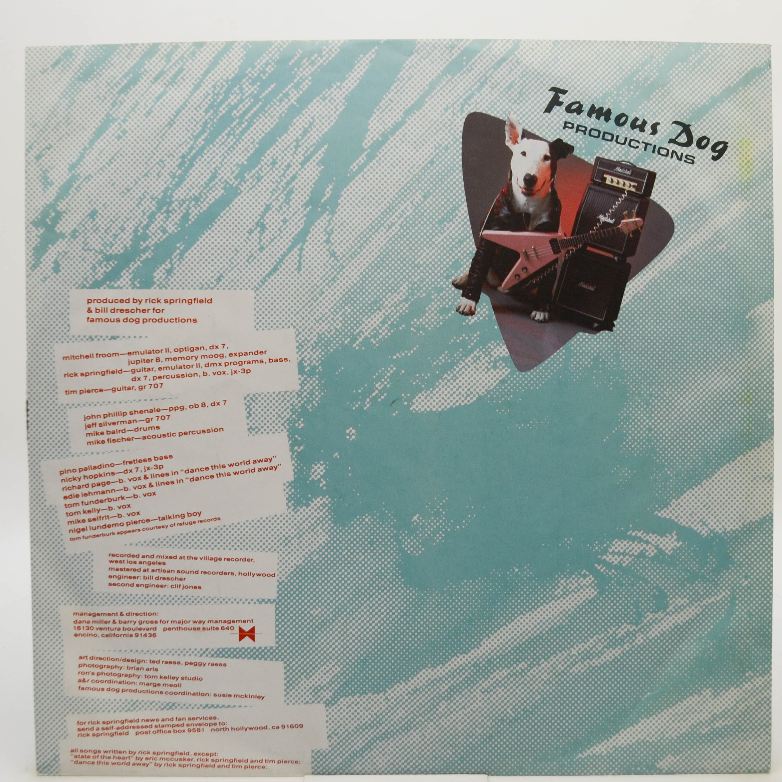 Rick Springfield — Tao, 1985