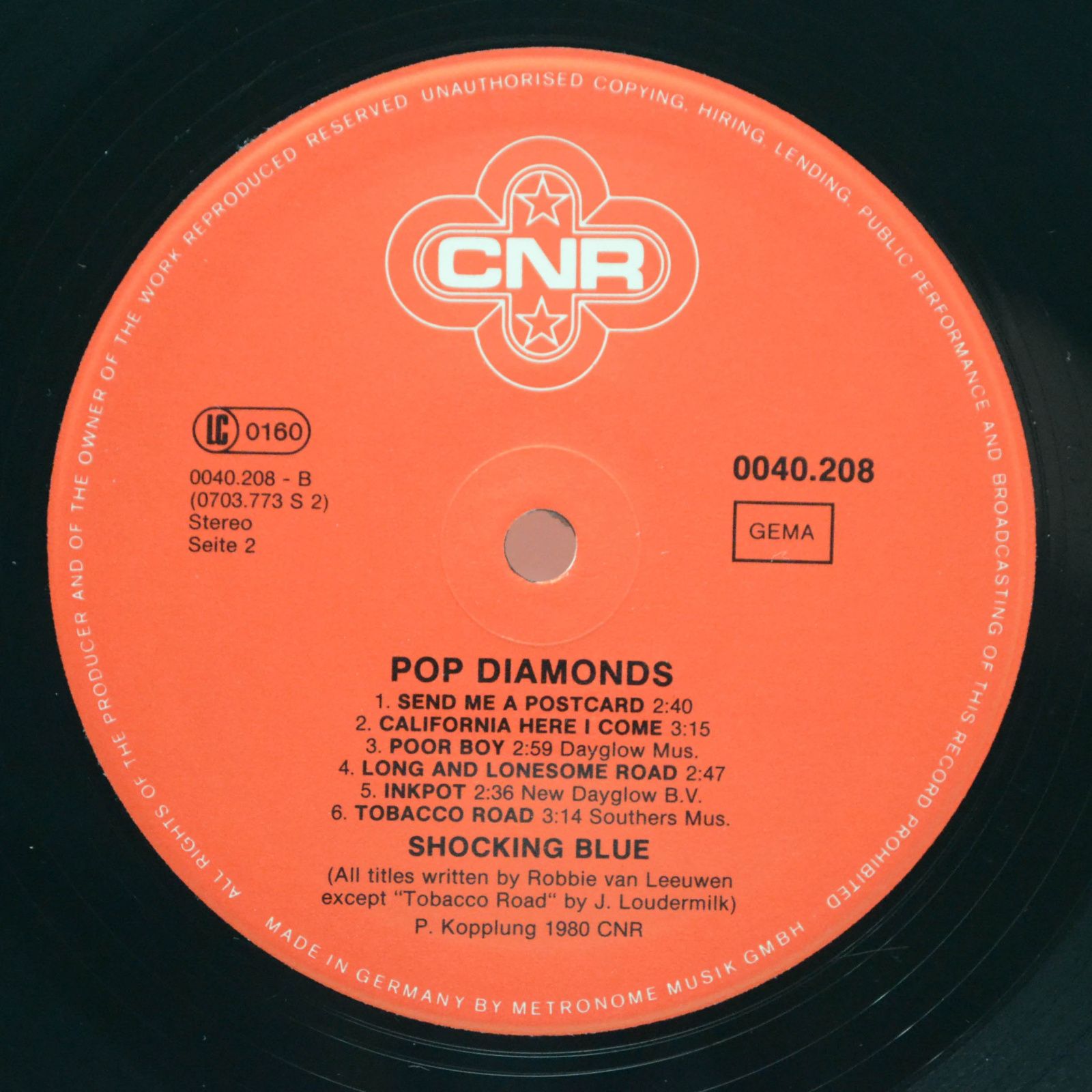Shocking Blue — Pop Diamonds, 1980