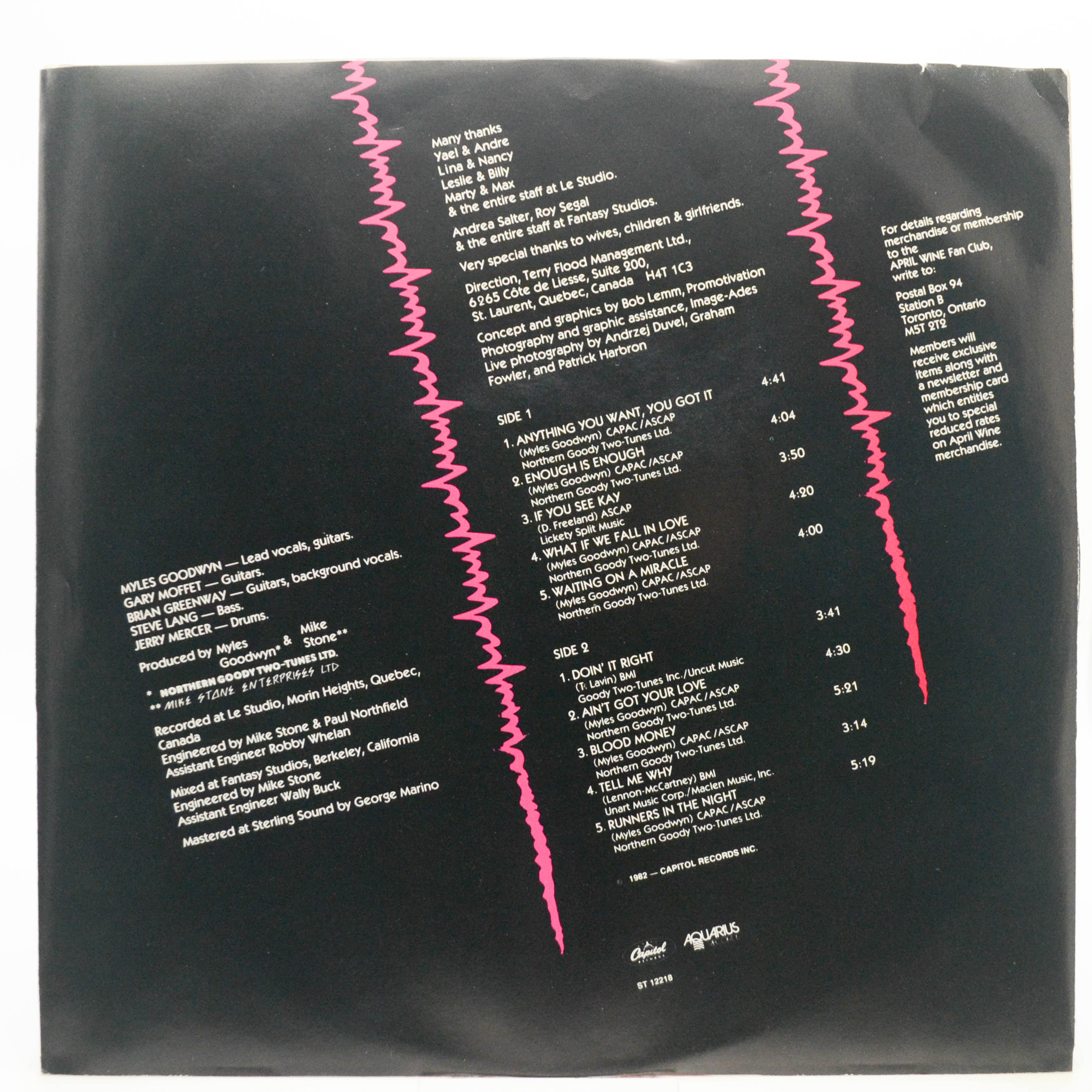 April Wine — Power Play (USA), 1982