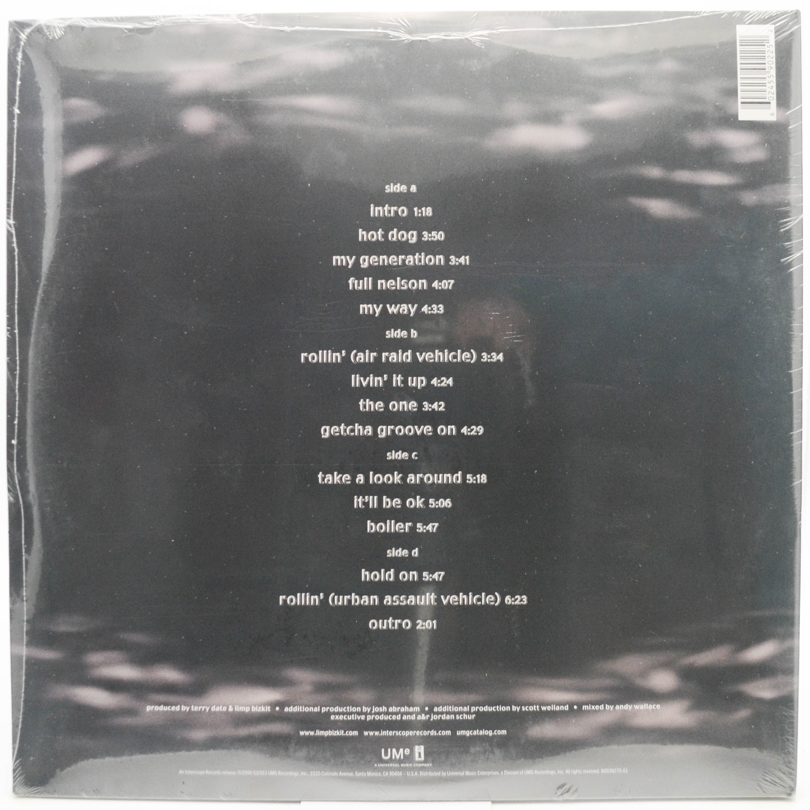 Limp Bizkit — Chocolate Starfish And The Hot Dog Flavored Water (2LP, USA), 2000