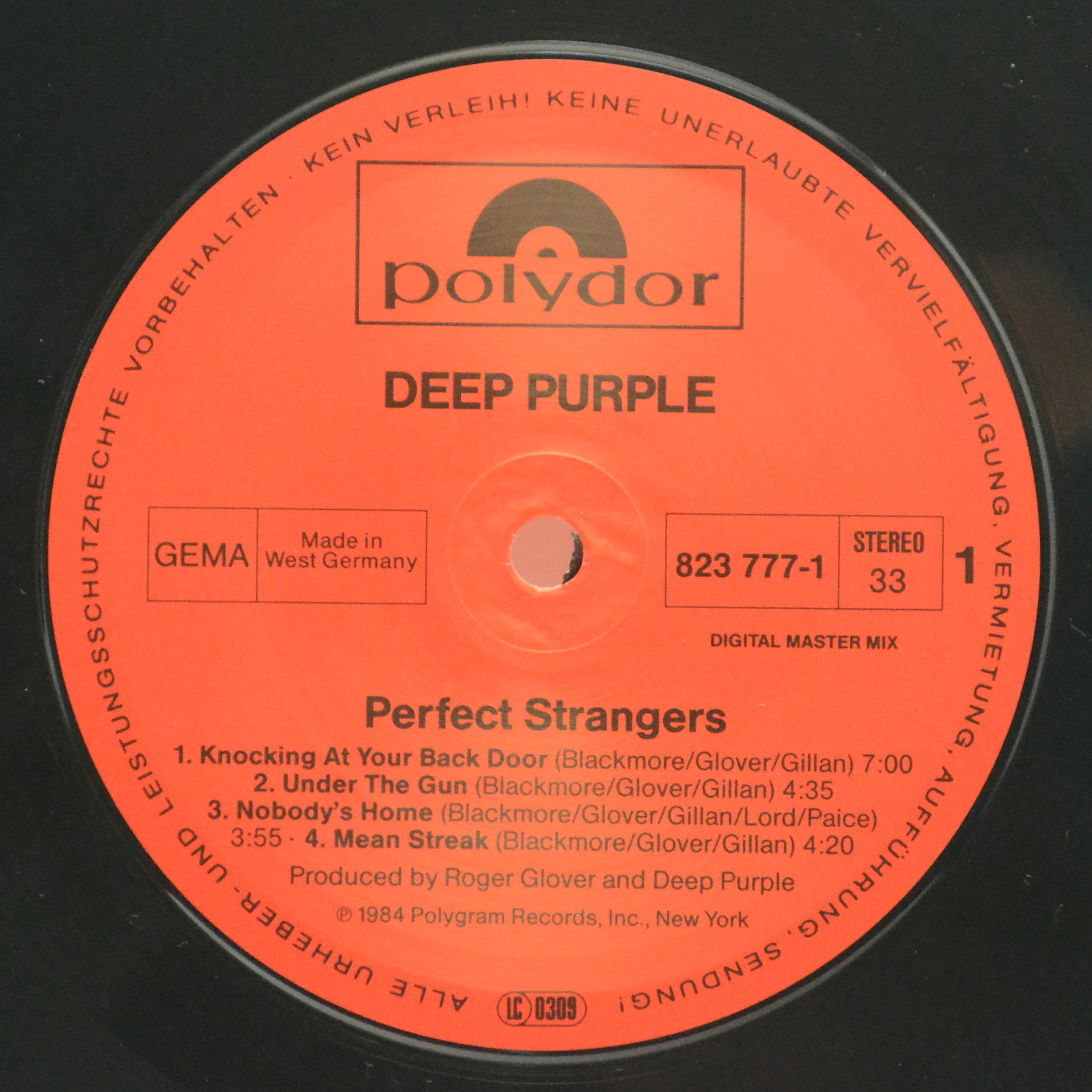 Виниловая пластинка Deep Purple — Perfect Strangers, 1984