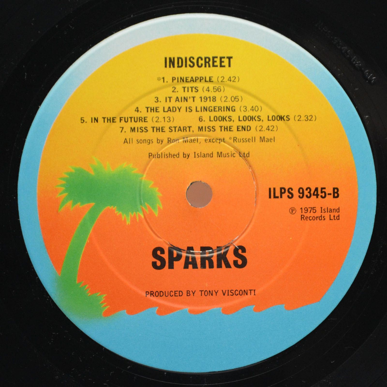 Sparks — Indiscreet (UK), 1975