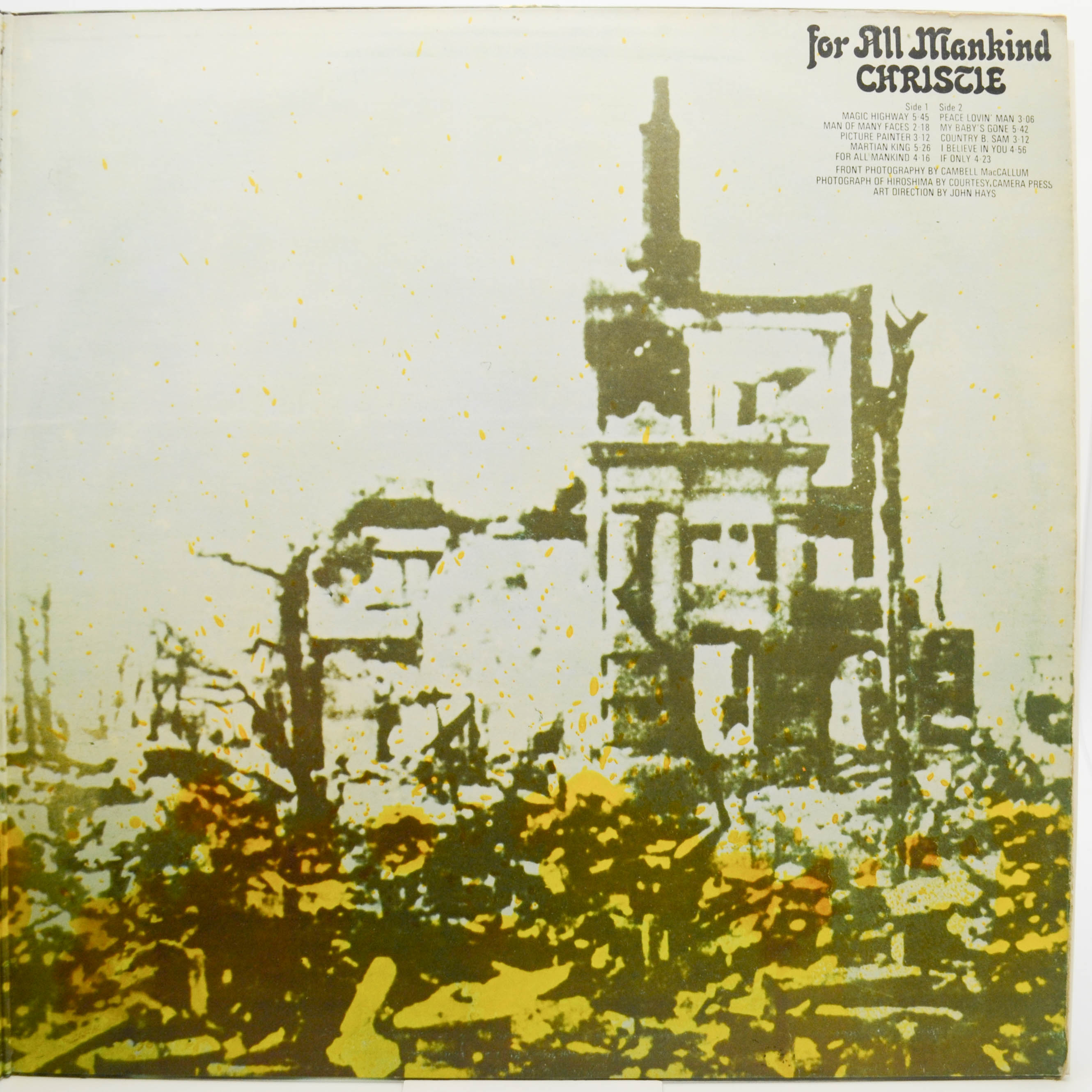 Christie — For All Mankind, 1971