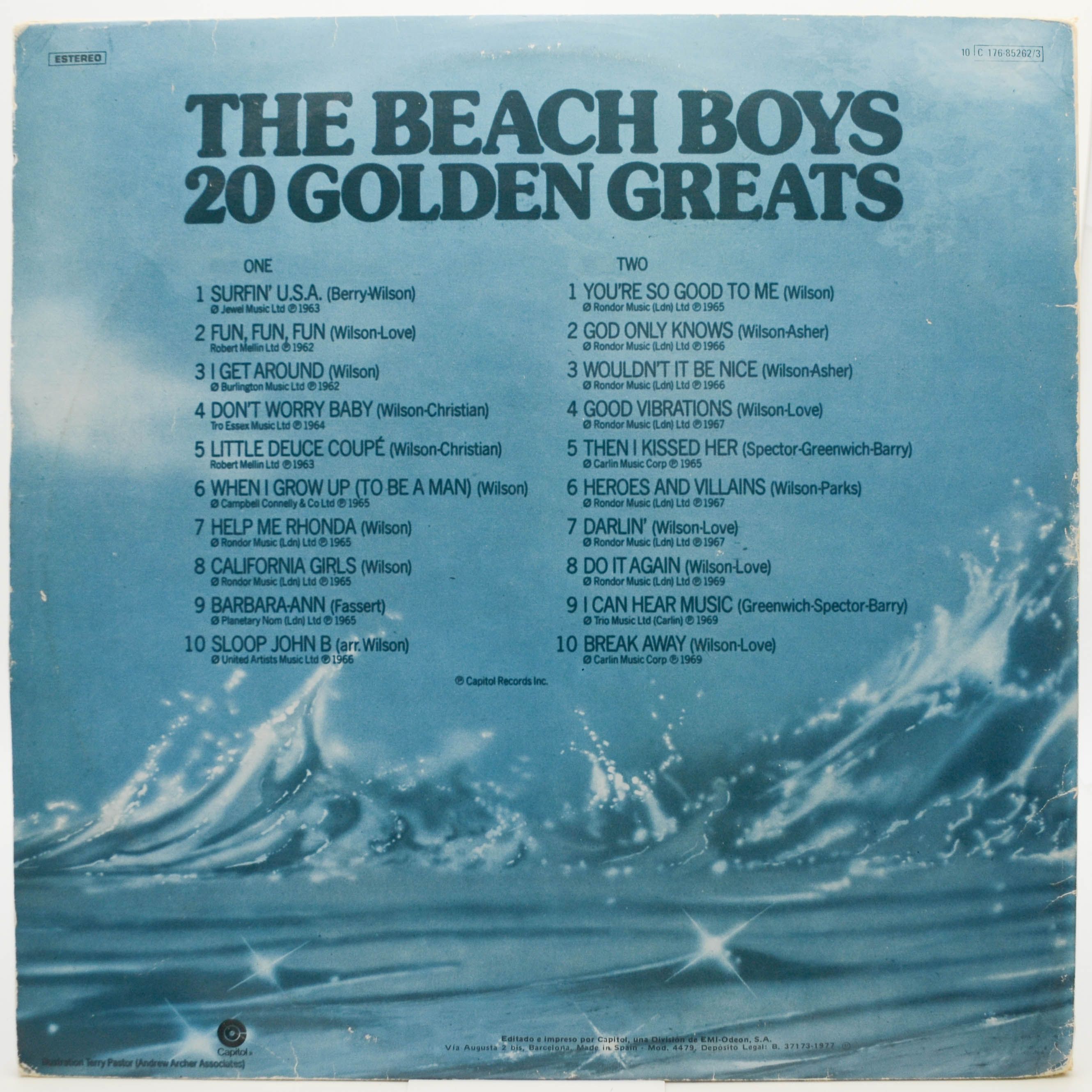 Beach Boys — 20 Golden Greats - 20 Grandes Exitos (2LP), 1977