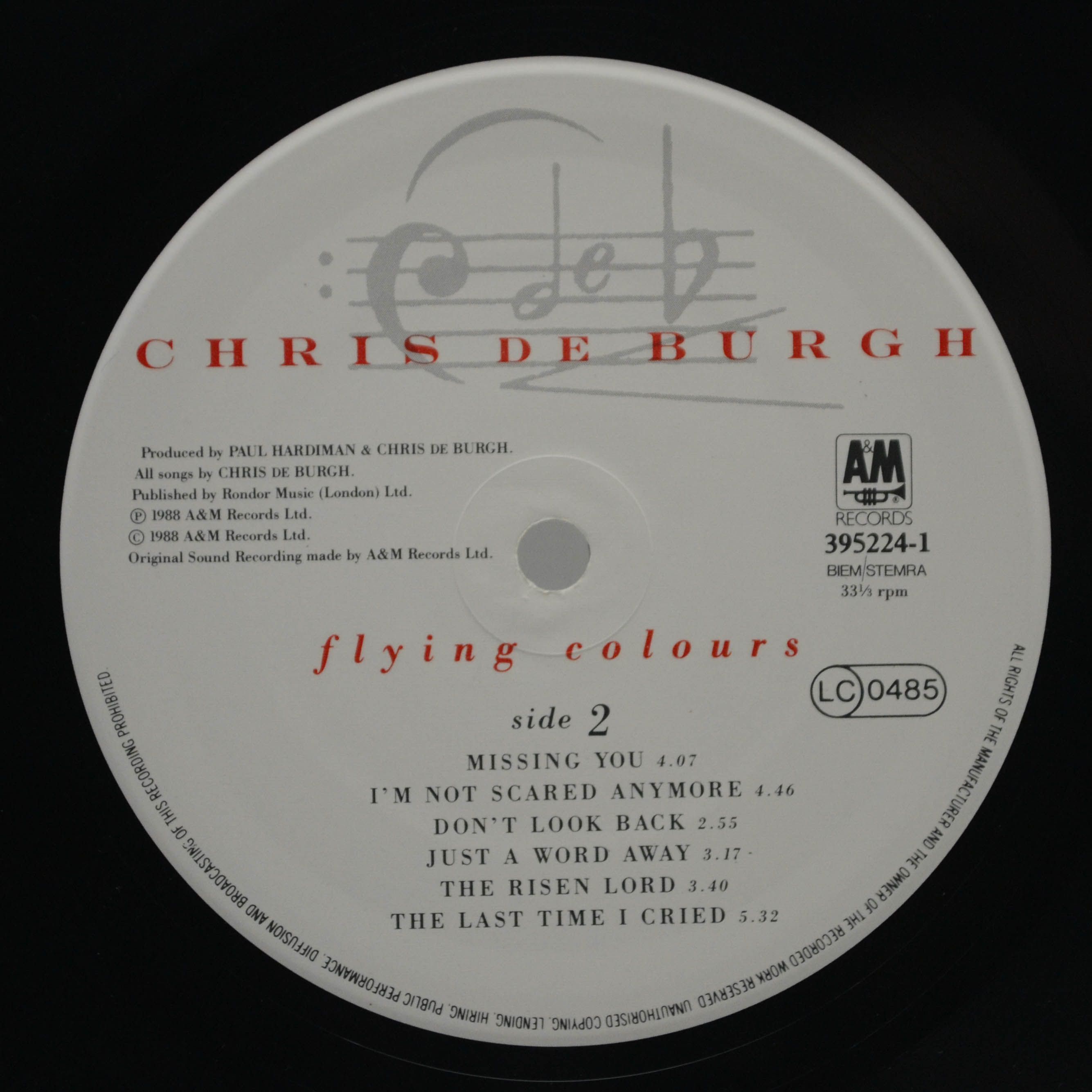 Chris de Burgh — Flying Colours, 1988