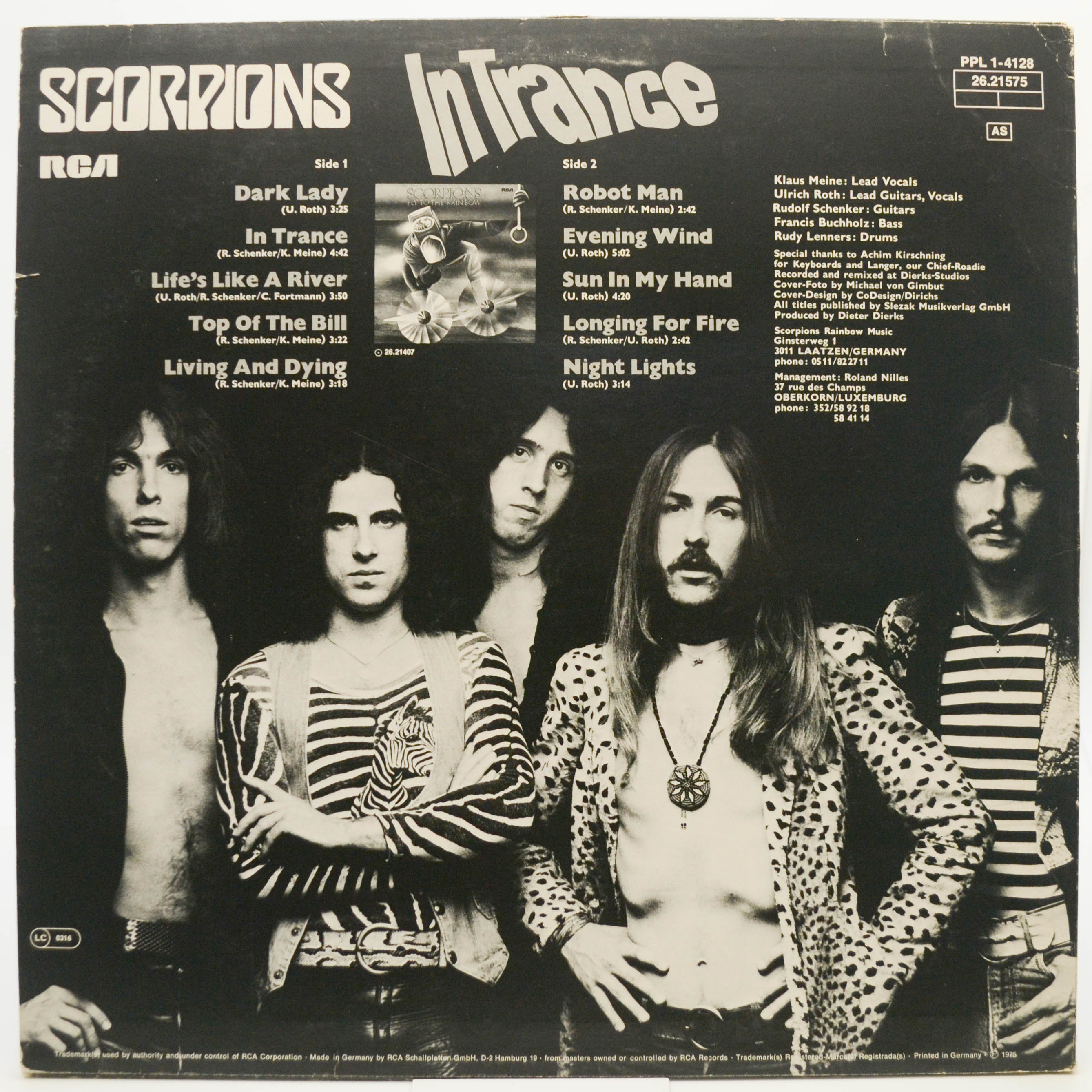 Scorpions — In Trance, 1975