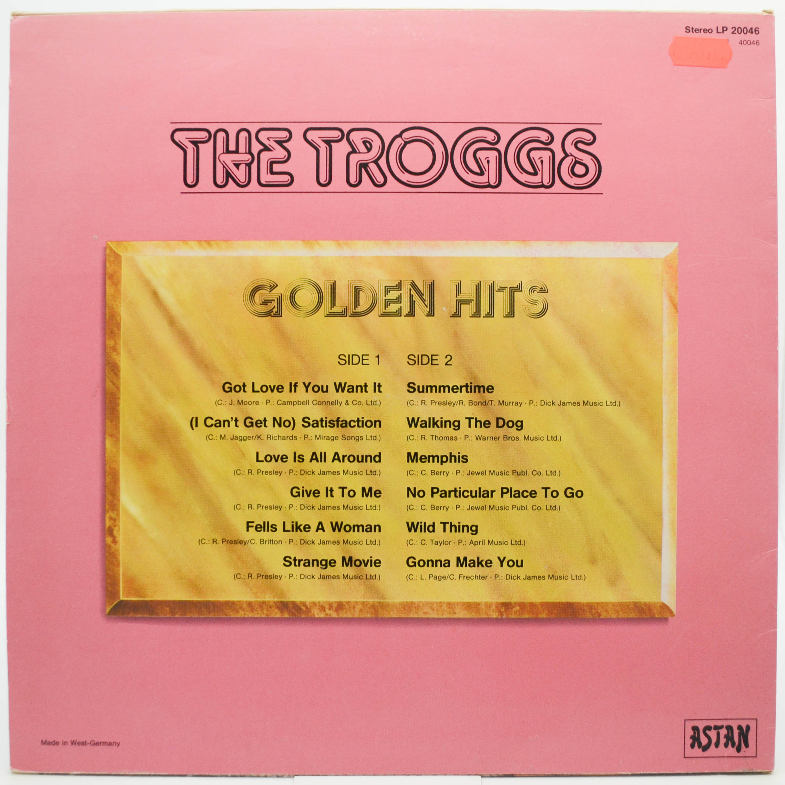 Troggs — Golden Hits, 1984