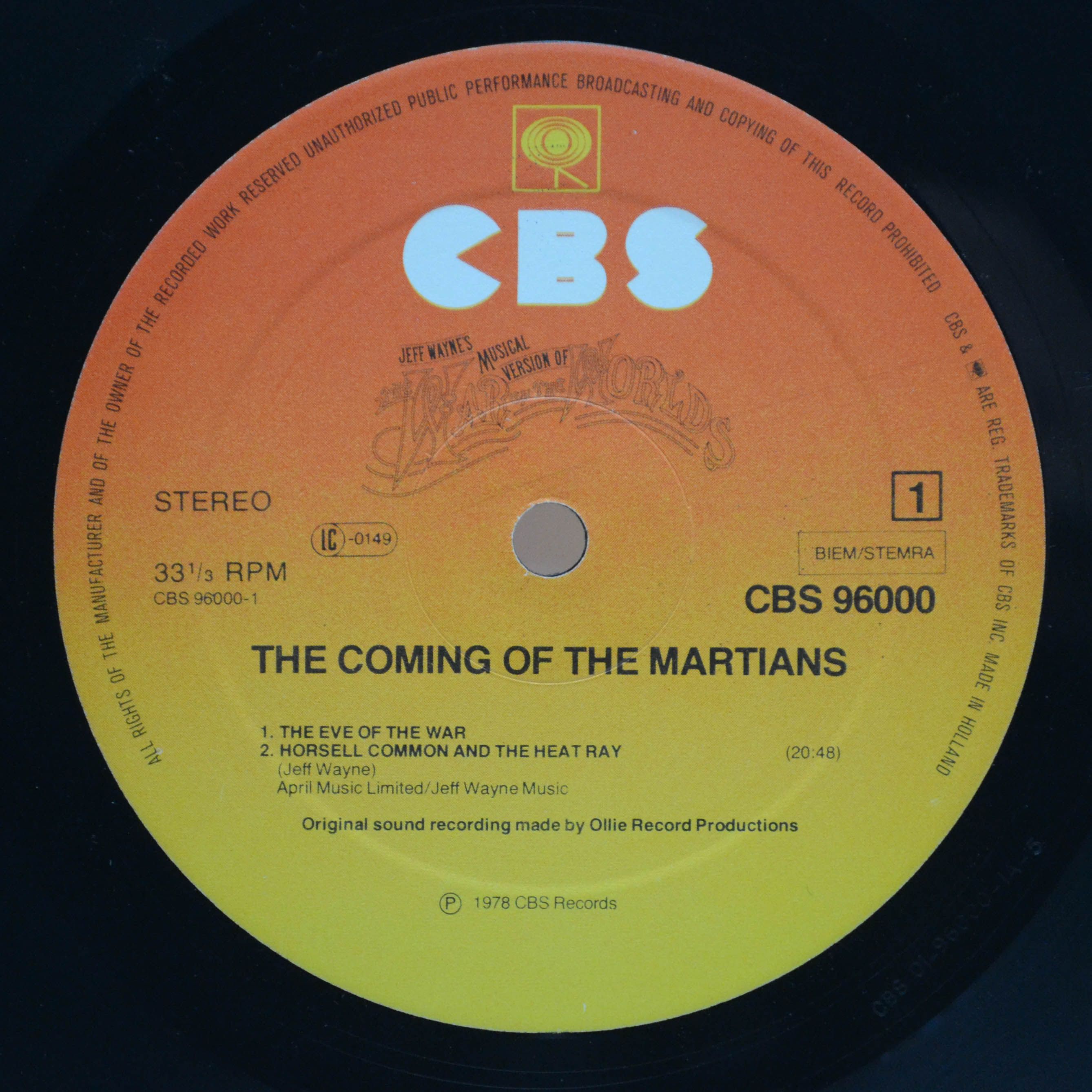 Jeff Wayne — Jeff Wayne's Musical Version Of The War Of The Worlds (2LP, booklet), 1978