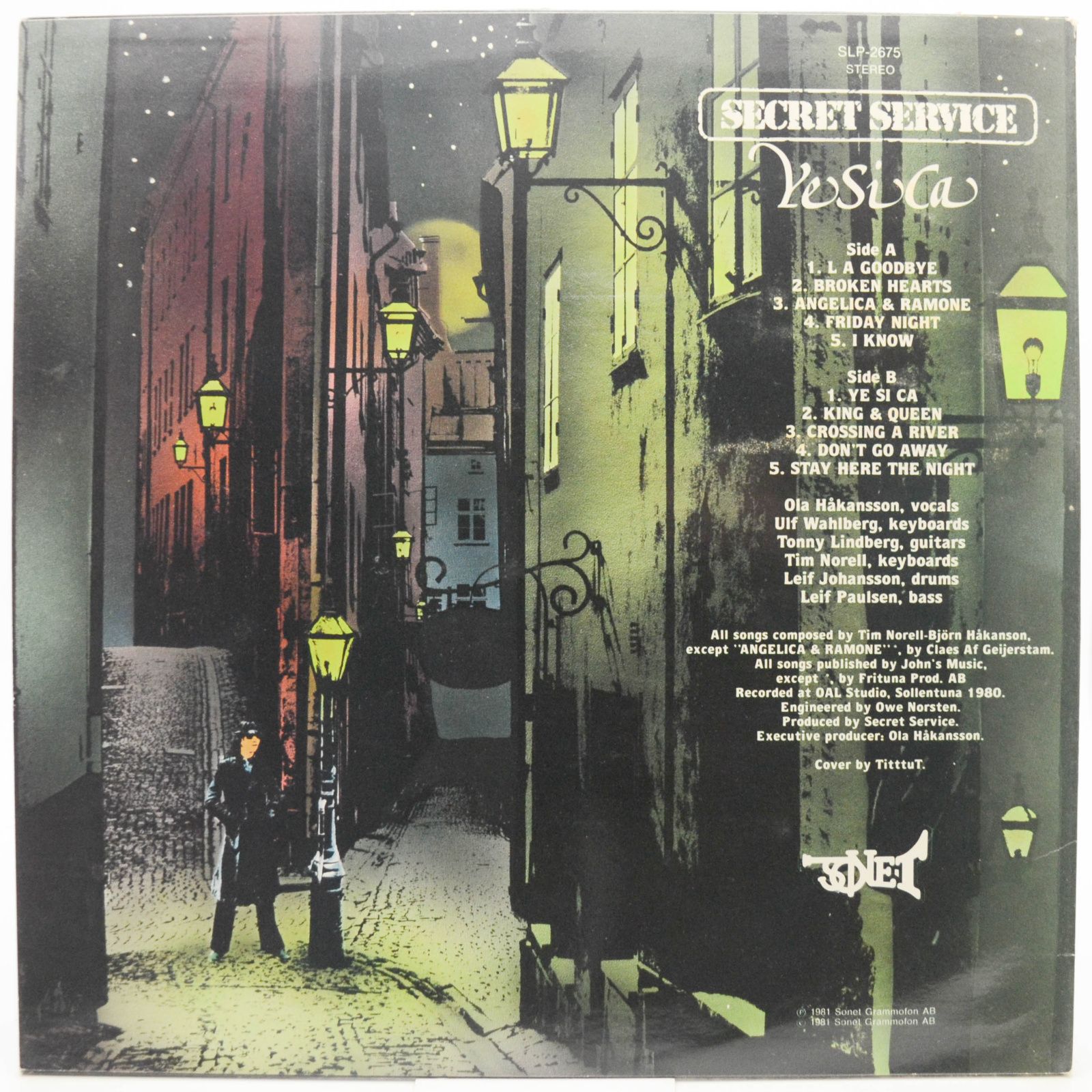 Secret Service — Ye Si Ca (1-st, Sweden), 1981