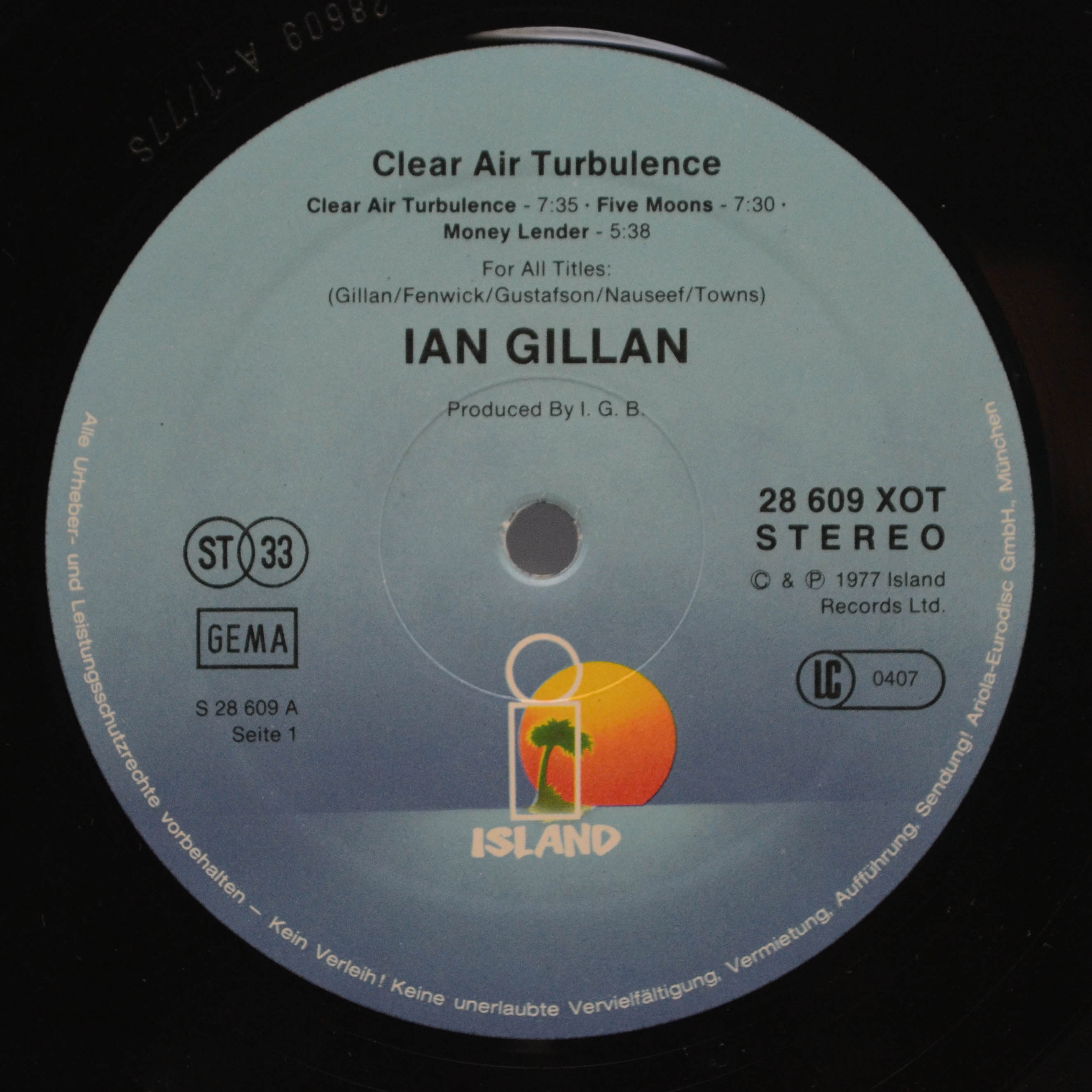 Ian Gillan Band — Clear Air Turbulence, 1977