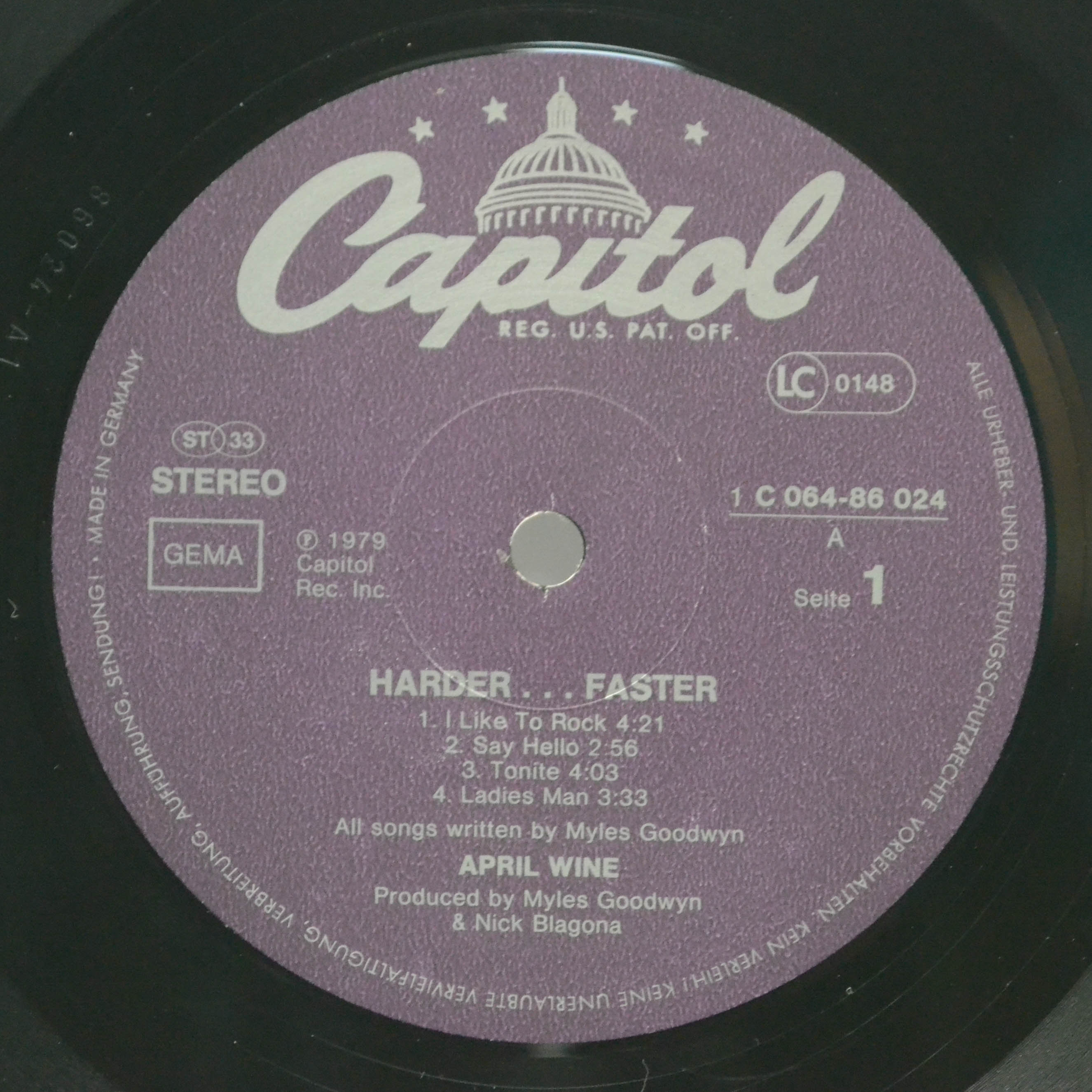 April Wine — Harder.....Faster, 1979