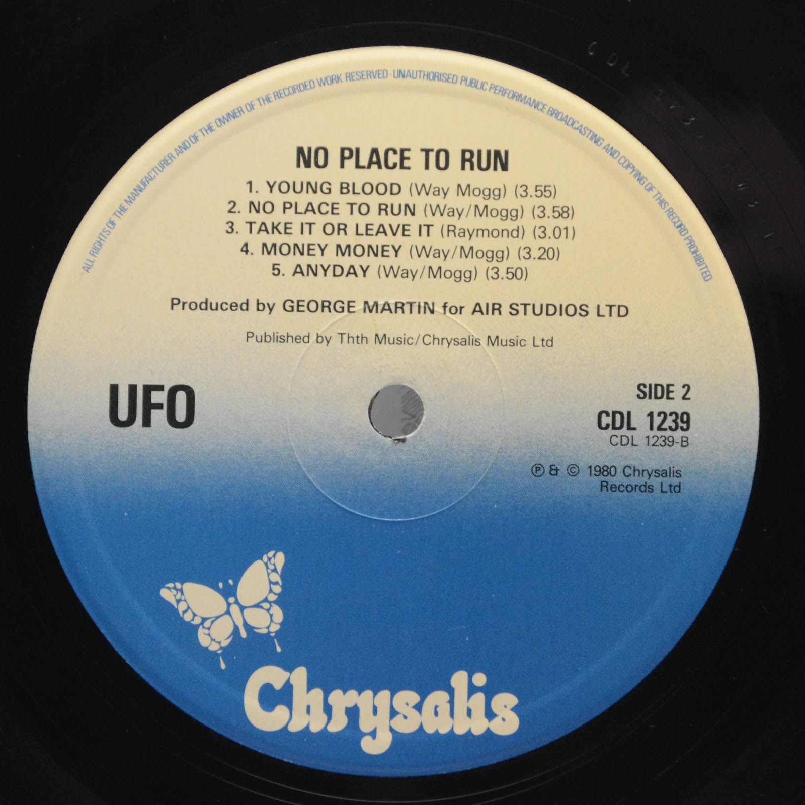 UFO — No Place To Run (UK), 1980