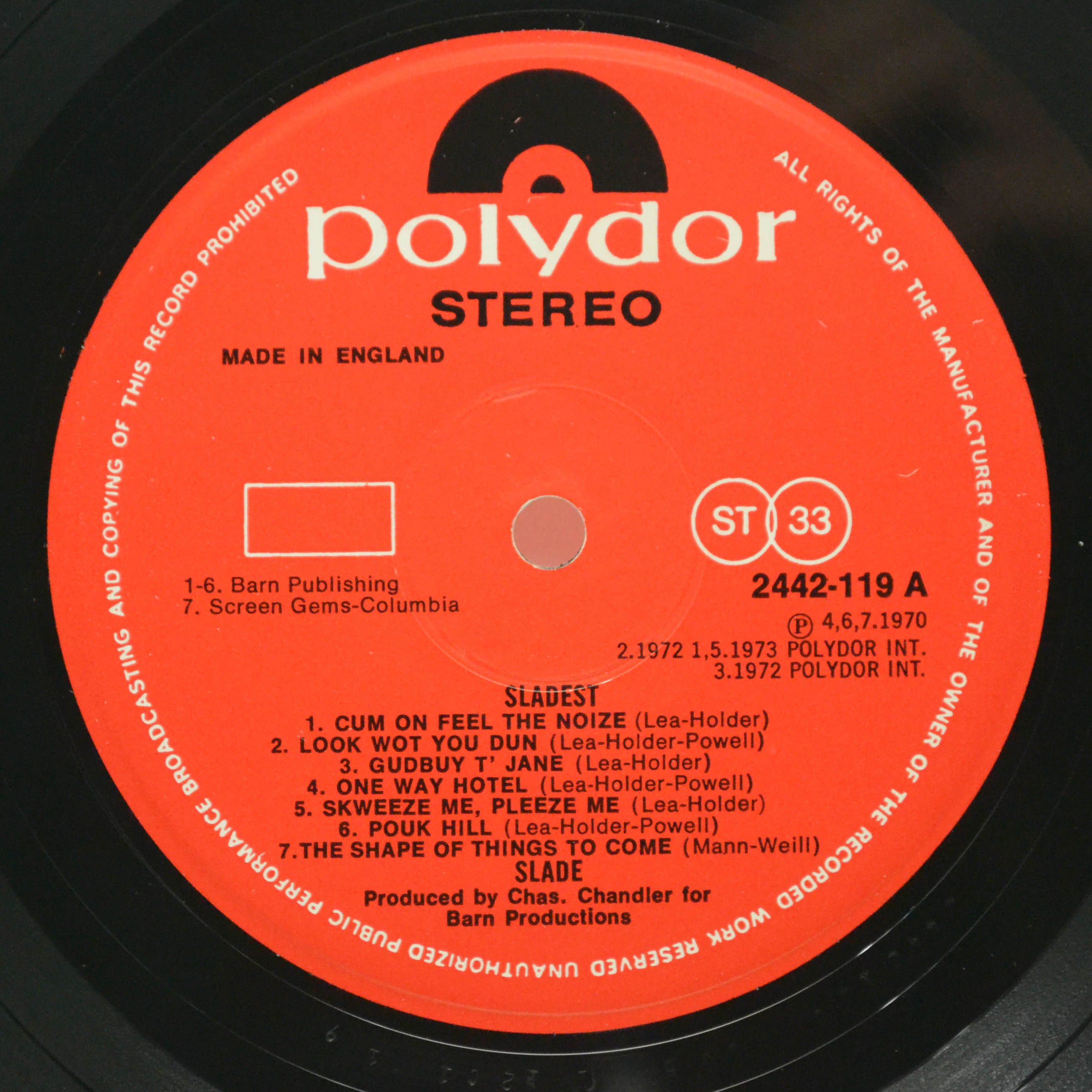Slade — Sladest (1-st, UK, booklet), 1973