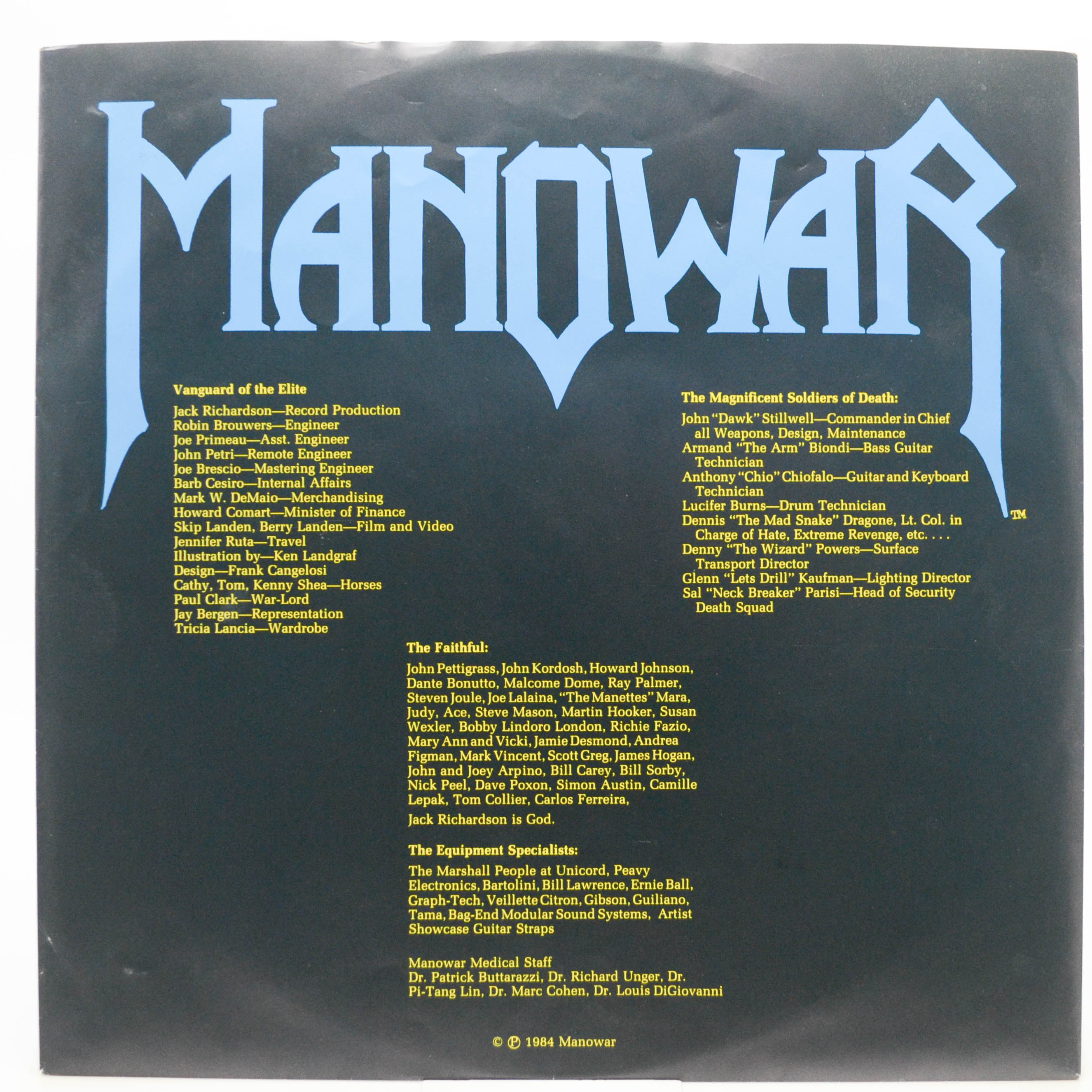 Manowar — Hail To England (UK), 1984
