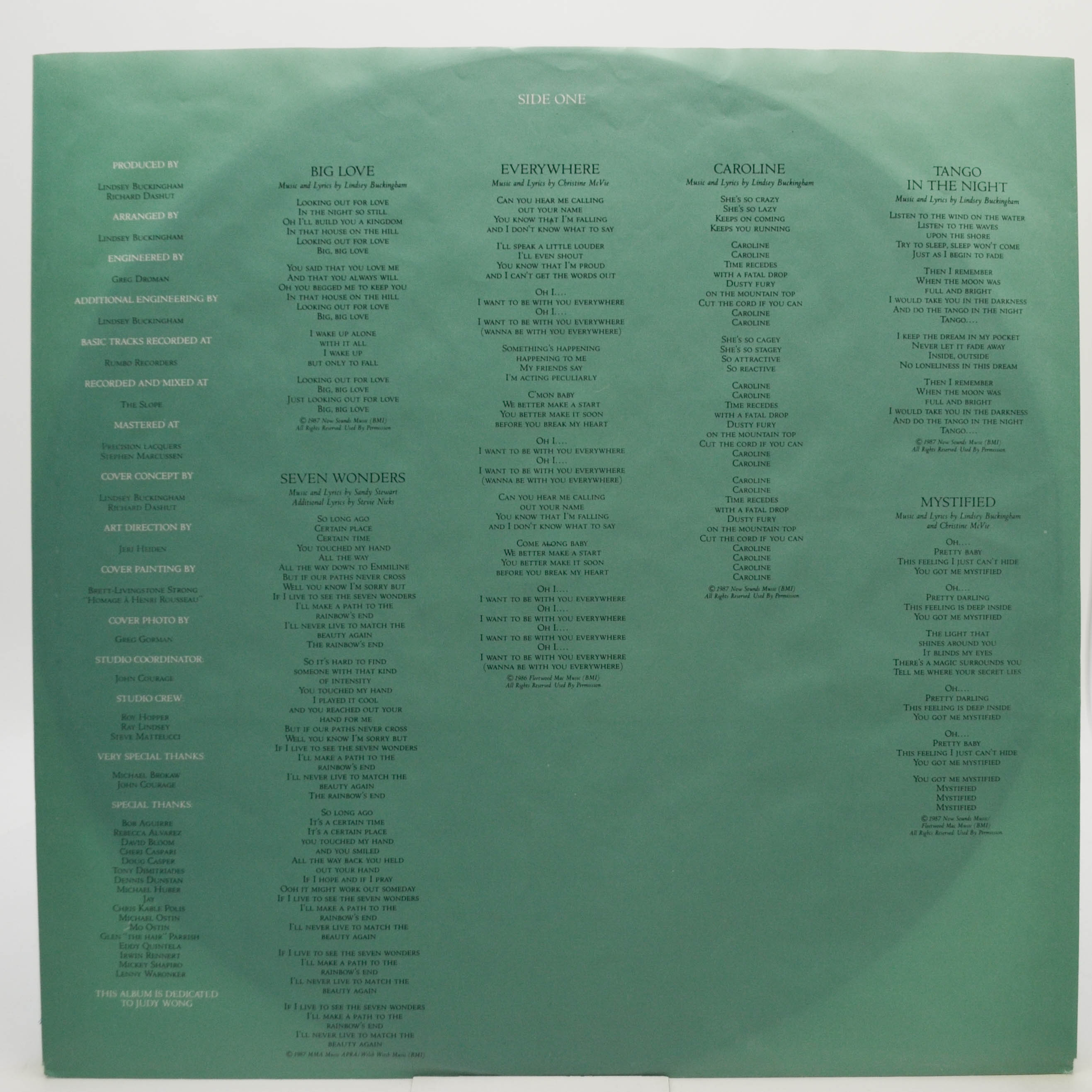 Fleetwood Mac — Tango In The Night, 1987