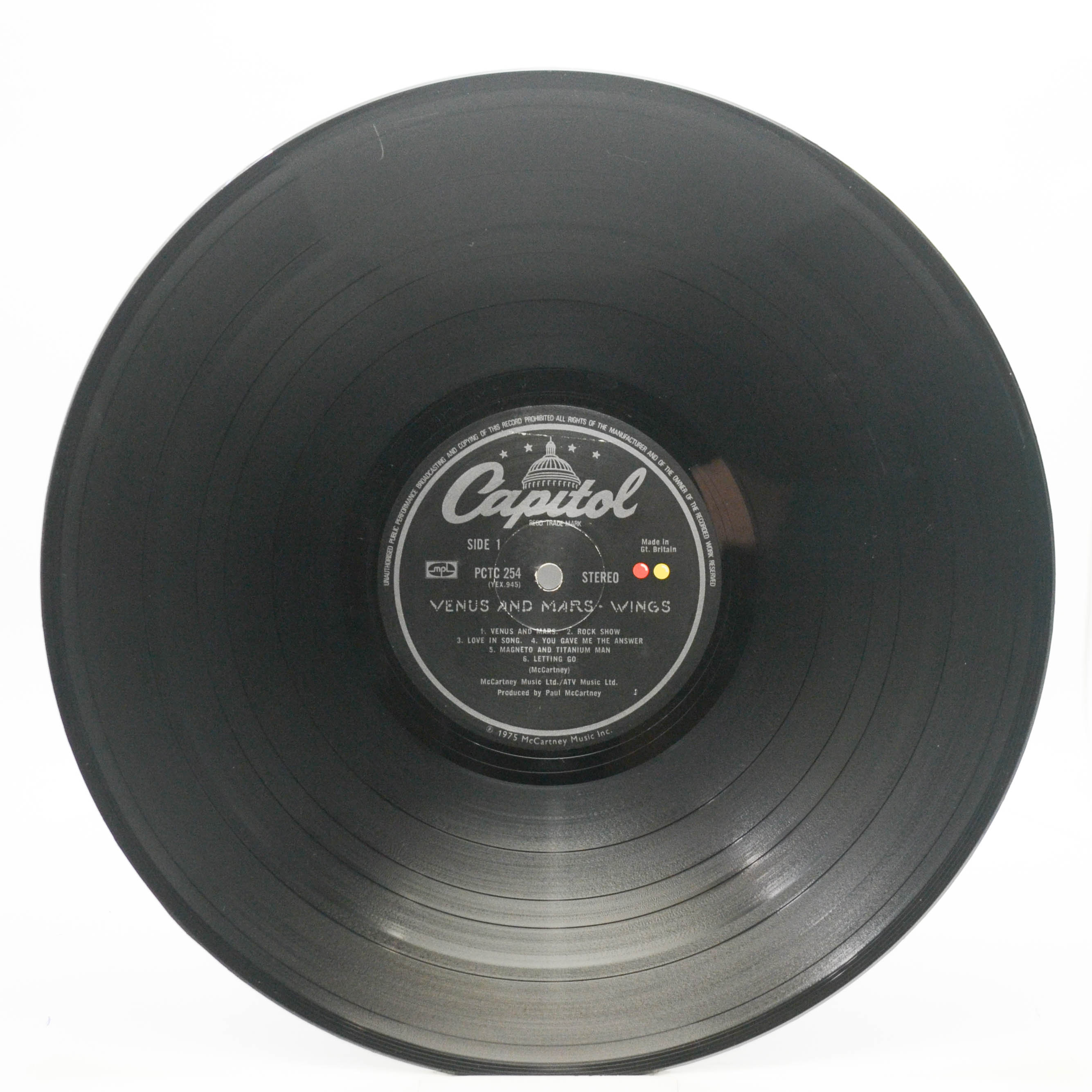 Wings — Venus And Mars (1-st, UK), 1975