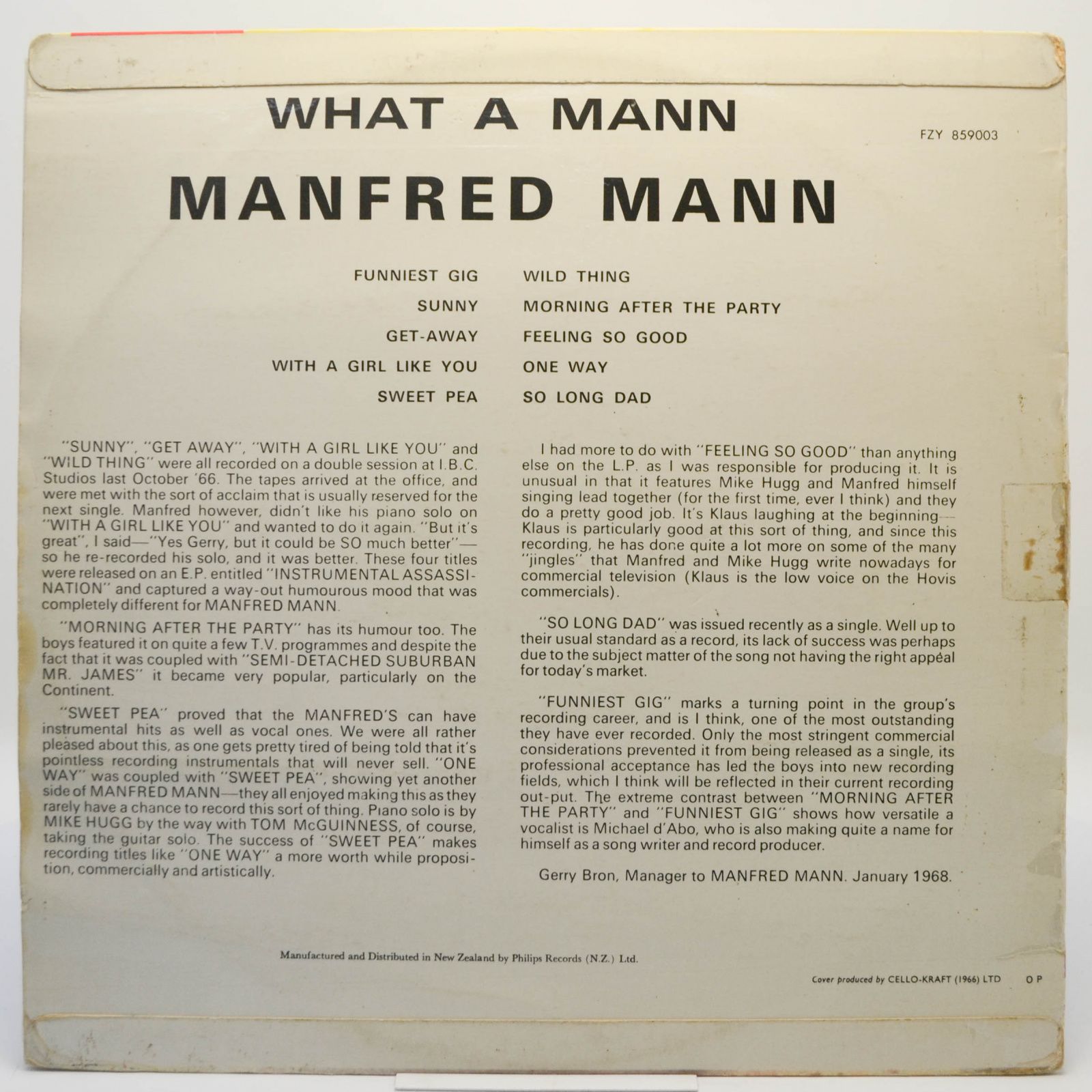 Manfred Mann — What A Mann, 1968