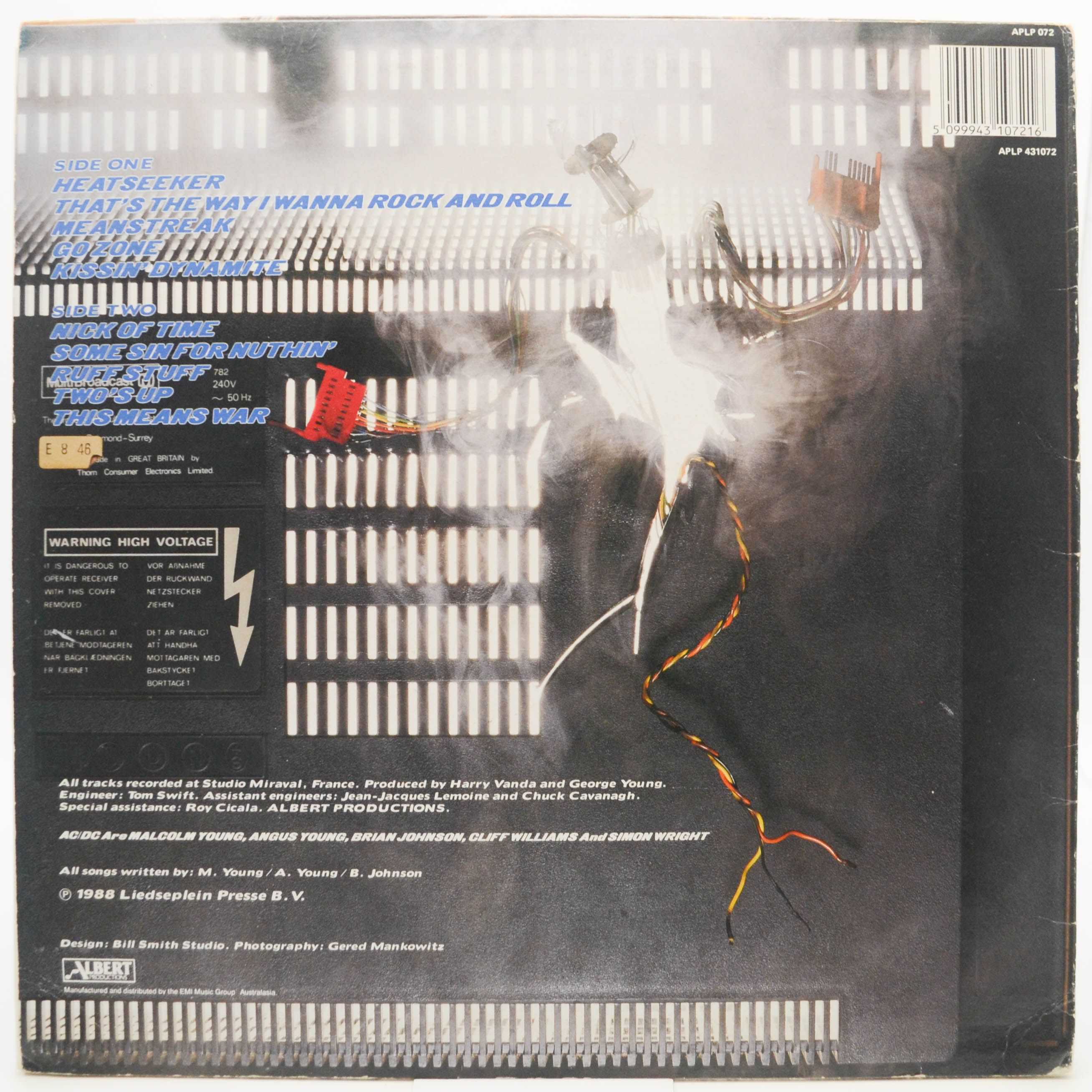 AC/DC — Blow Up Your Video (1-st, Australia), 1988
