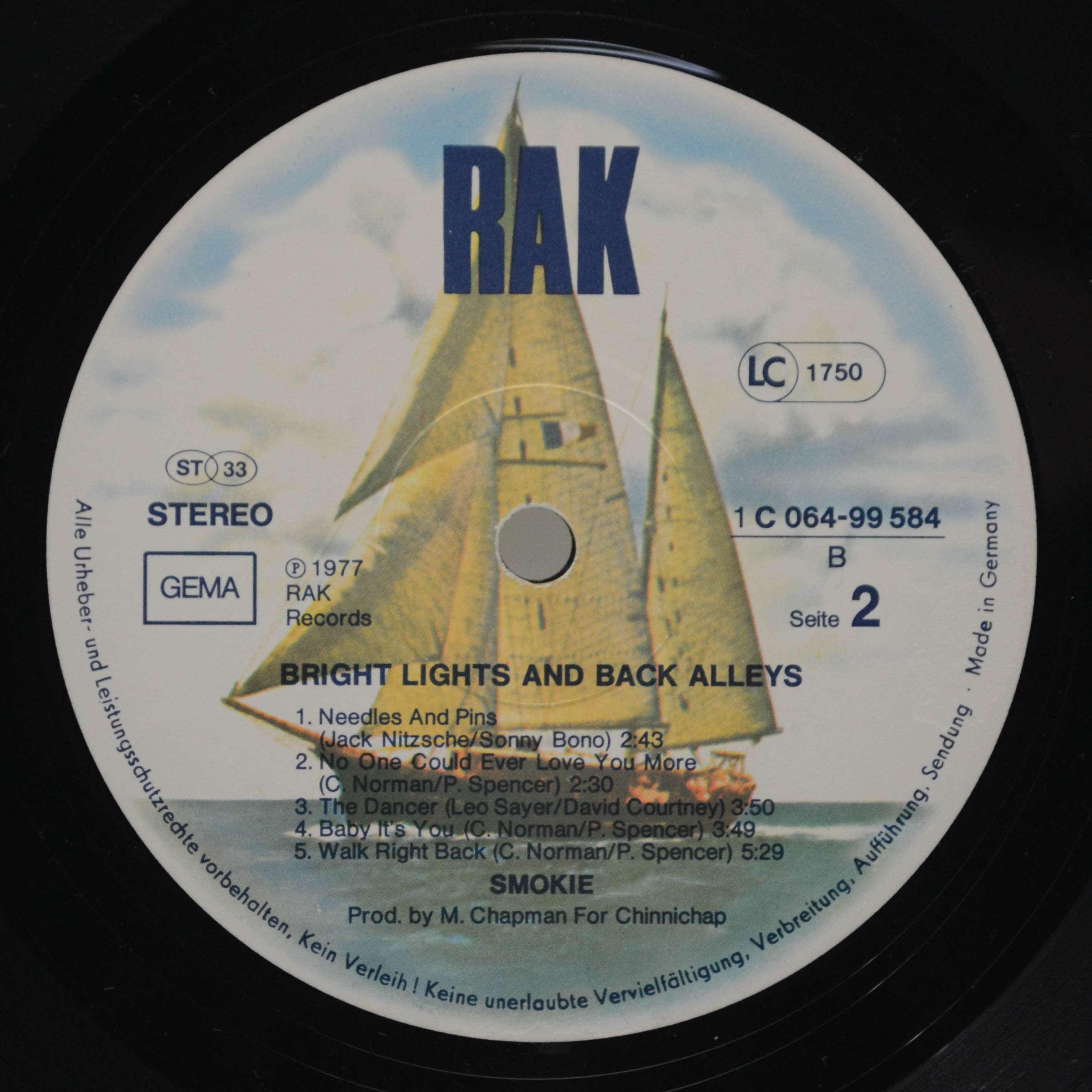Smokie — Bright Lights & Back Alleys, 1977