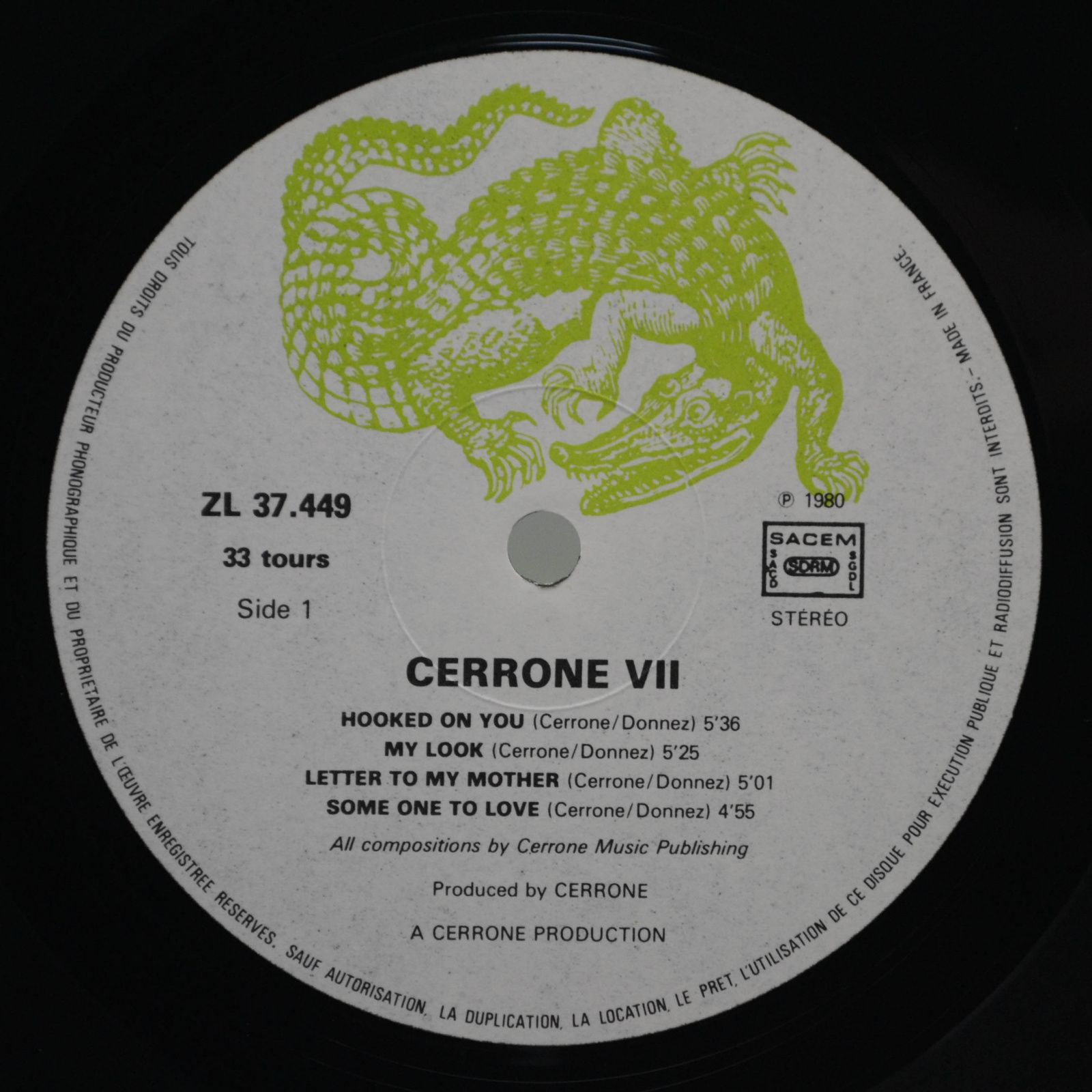 Cerrone — Cerrone VII - You Are The One (1-st, France), 1980