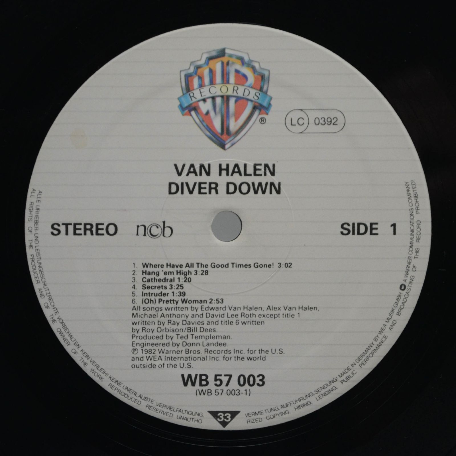 Van Halen — Diver Down, 1982