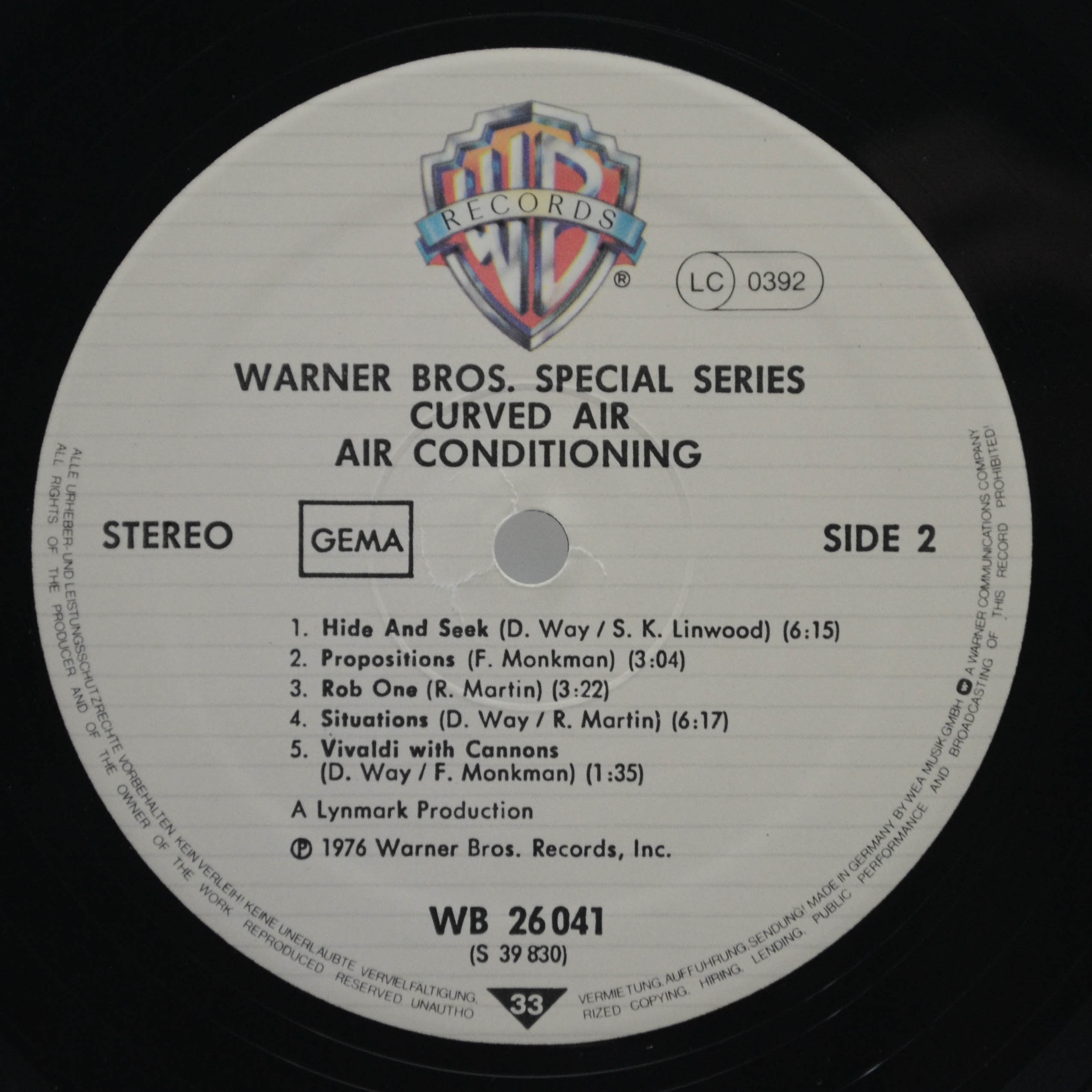 Curved Air — Airconditioning, 1970