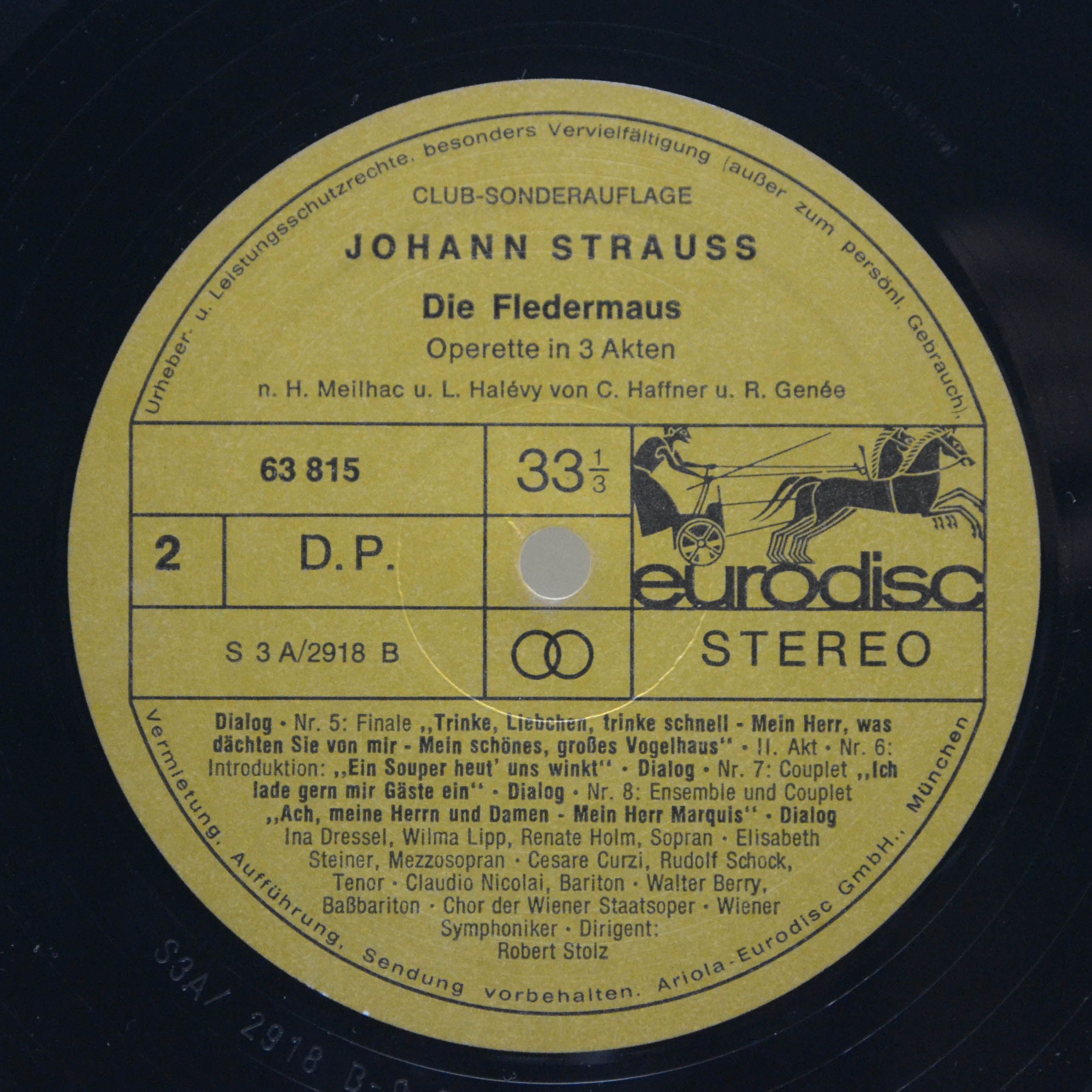 Johann Strauss — Die Fledermaus - Gesamtaufnahme (2LP), 1964