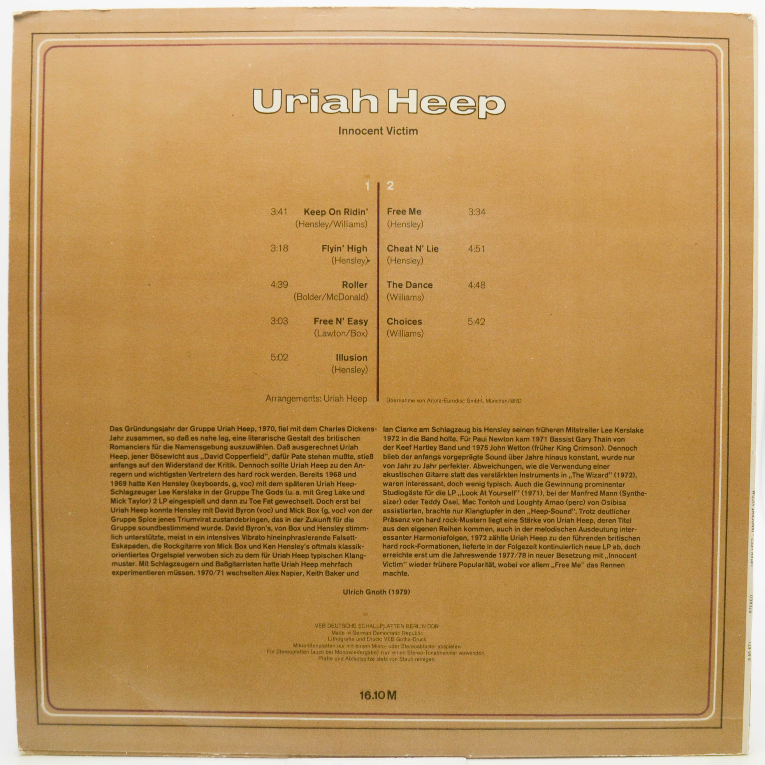 Uriah Heep — Innocent Victim, 1979