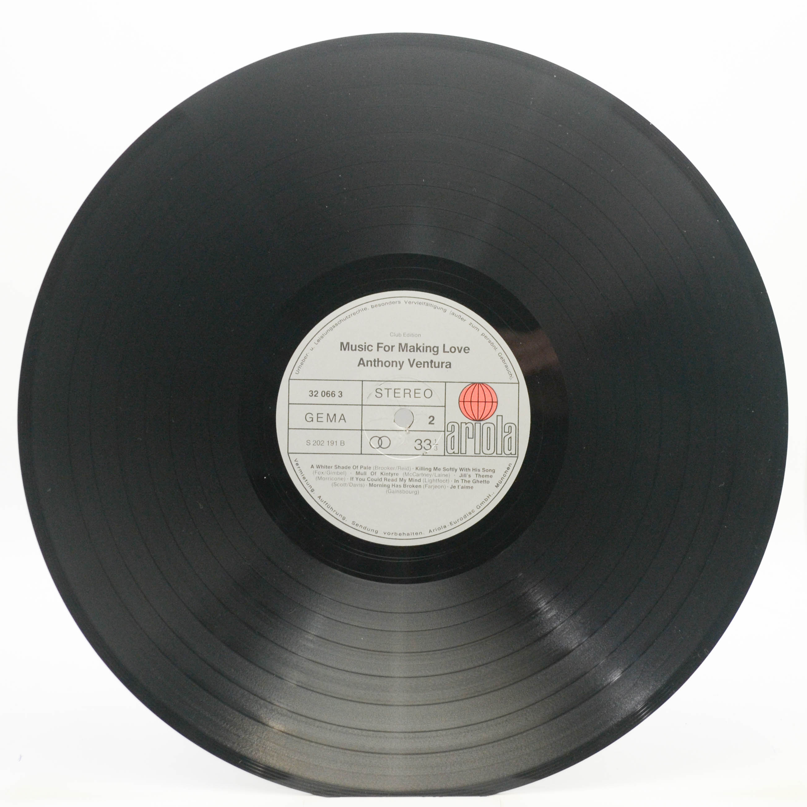 Виниловая пластинка Anthony Ventura And His Orchestra — Music For Making Love, 1979