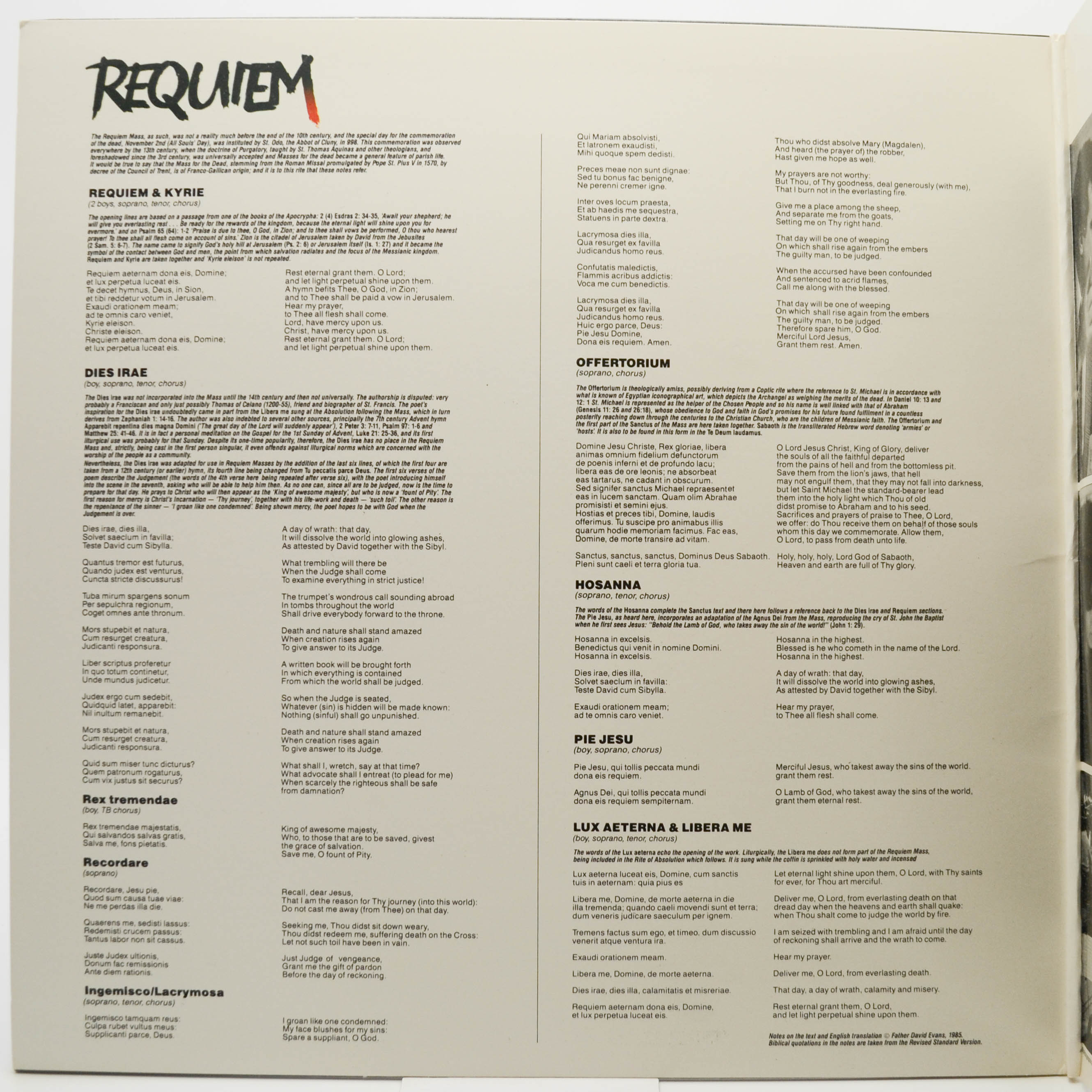 Andrew Lloyd Webber - Placido Domingo, Sarah Brightman, Lorin Maazel — Requiem, 1985