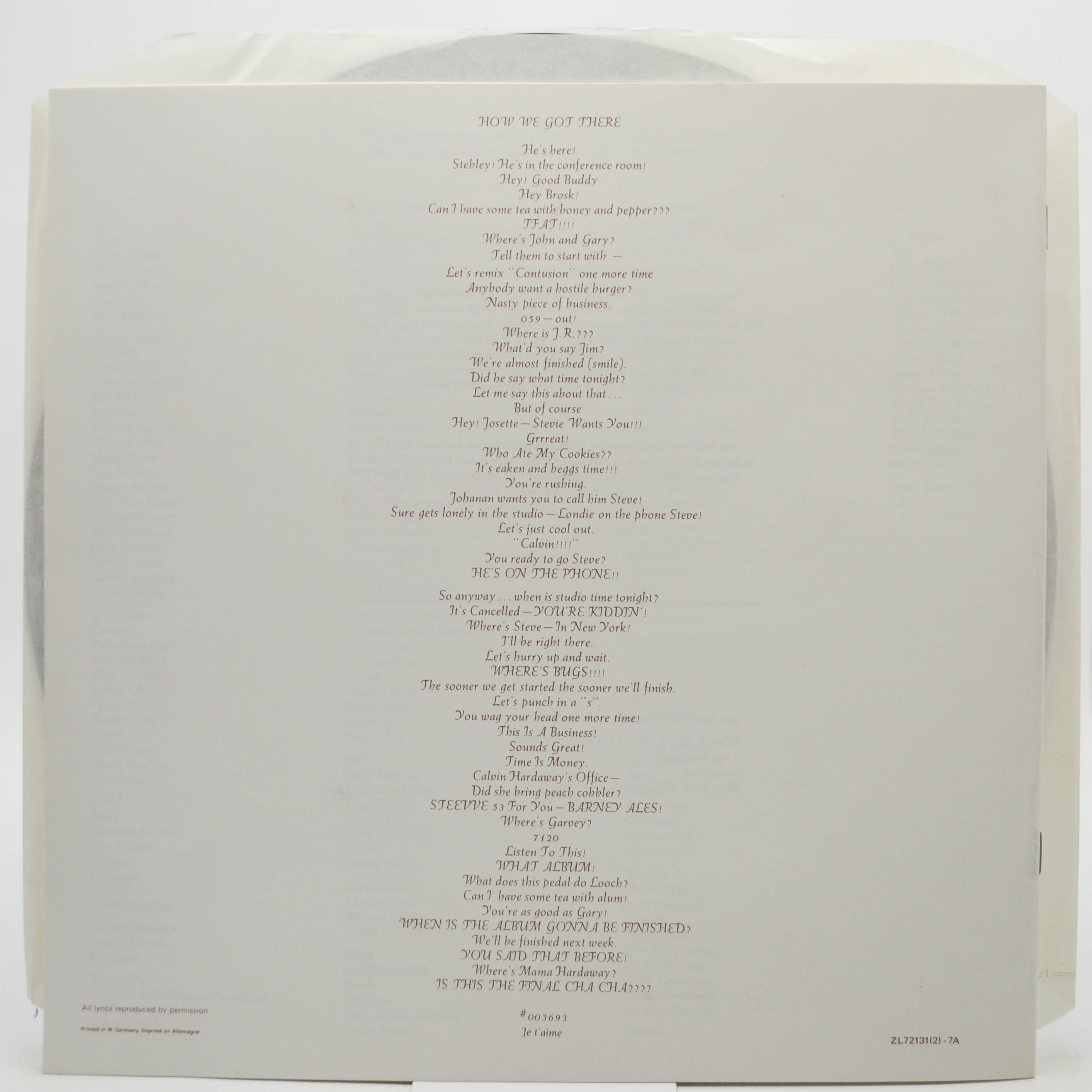 Stevie Wonder — Songs In The Key Of Life (2LP+7", booklet), 1976