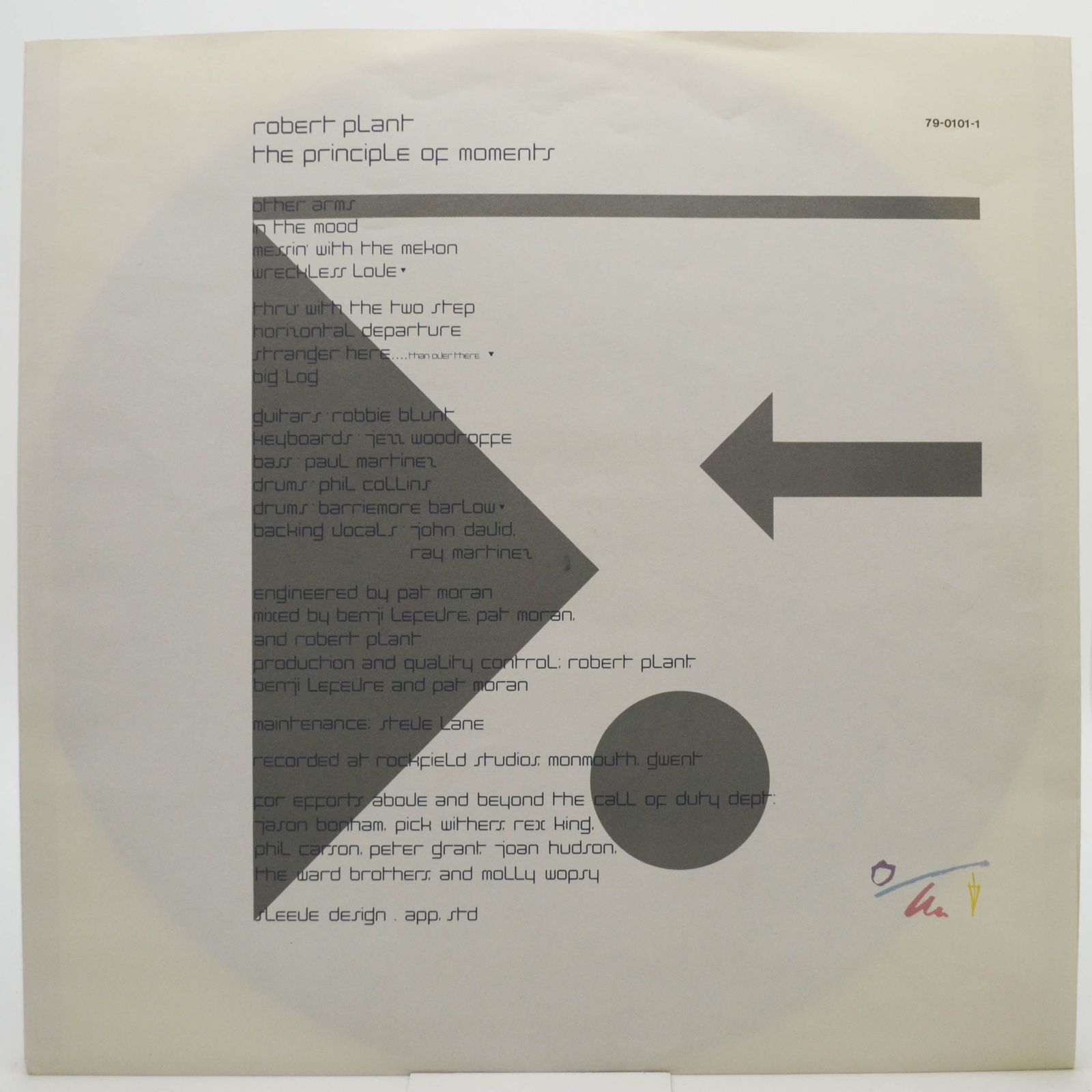 Robert Plant — The Principle Of Moments, 1983