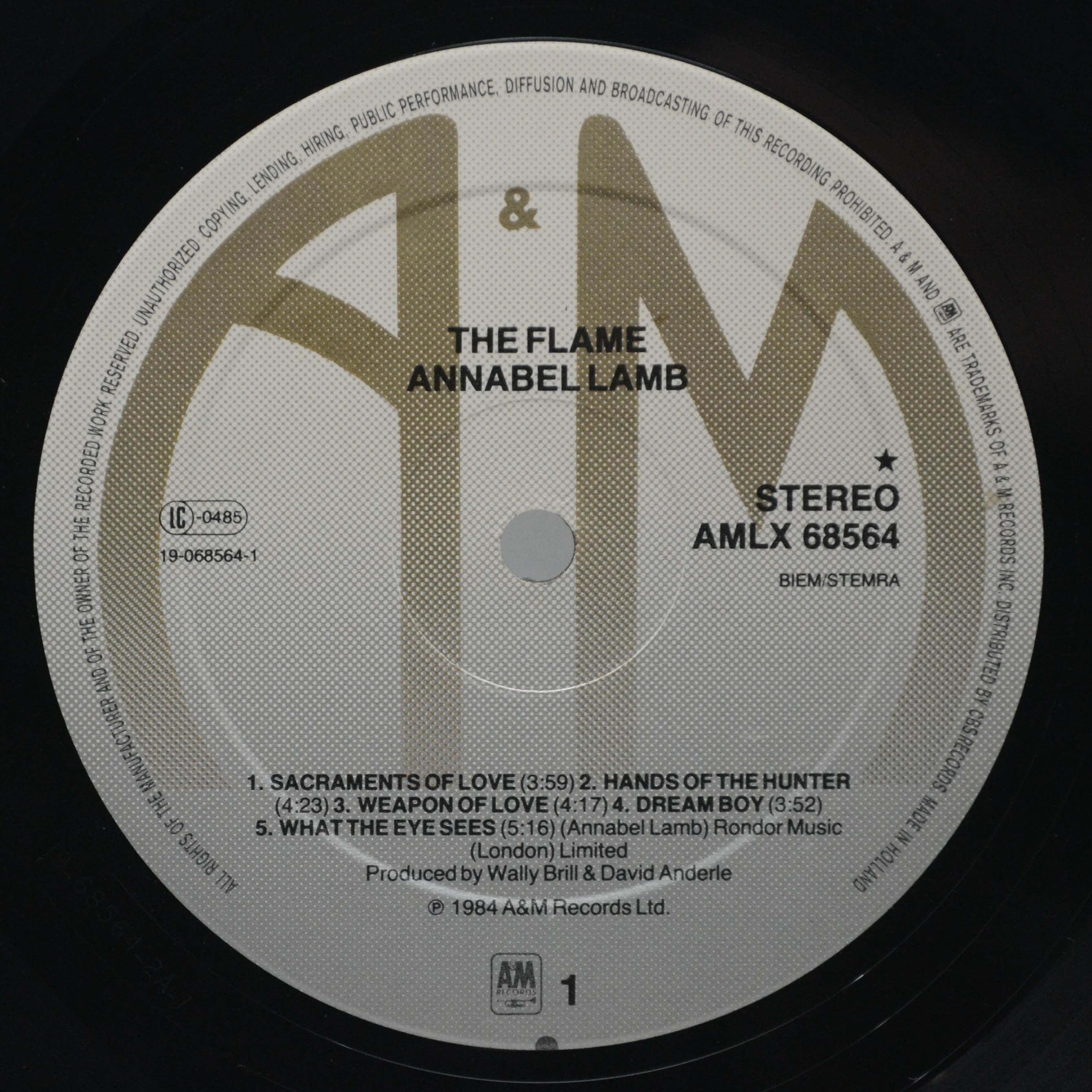 Annabel Lamb — The Flame, 1984